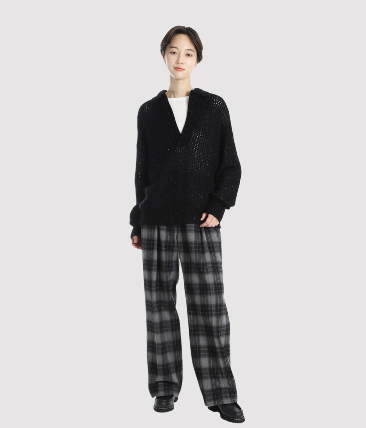 model（166cm） 着用サイズ：M