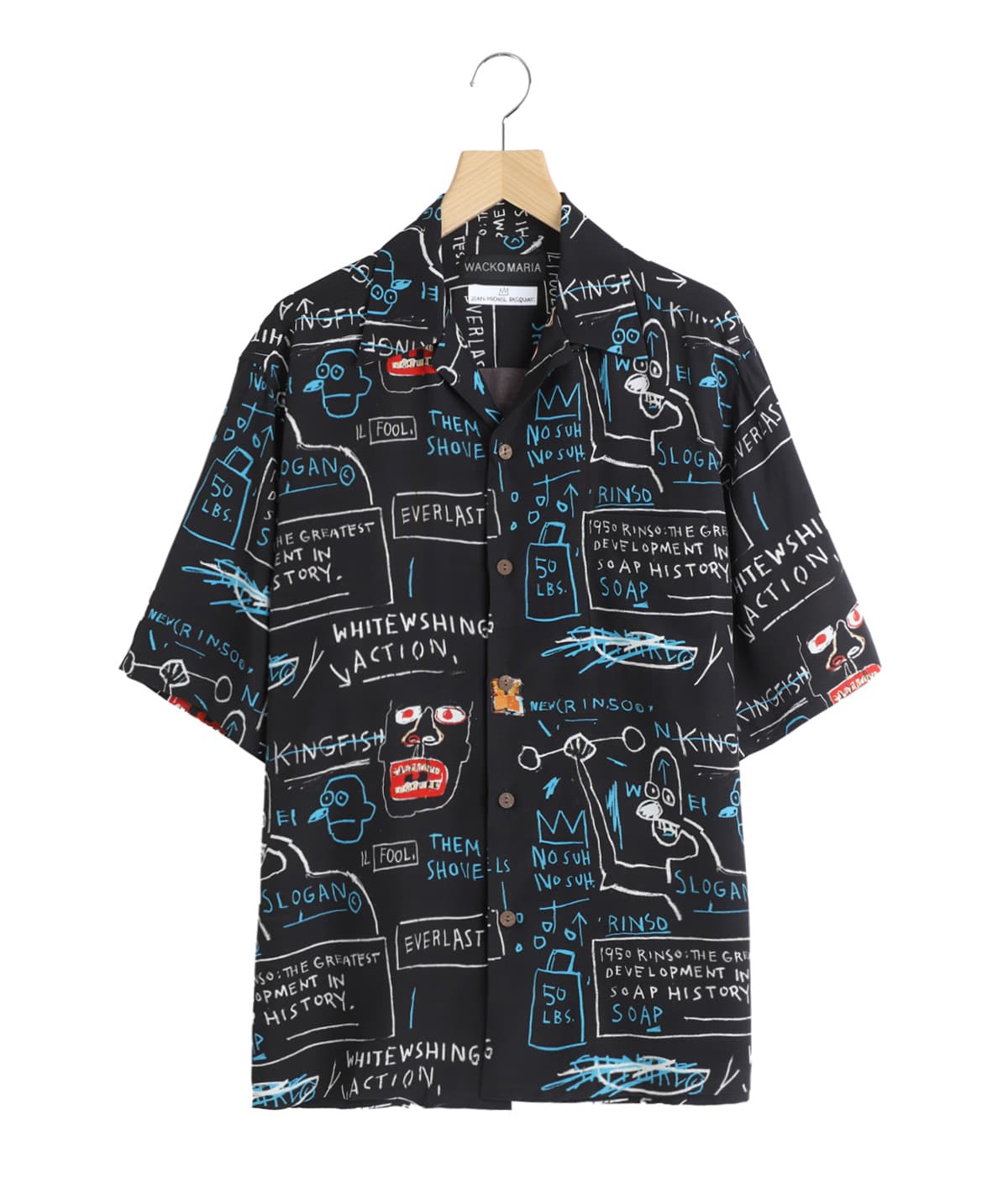 JEAN-MICHEL BASQUIAT / S/S HAWAIIAN SHIRT ( TYPE-1 ) | WACKO MARIA JEAN-MICHEL BASQUIAT / S/S HAWAIIAN SHIRT ( TYPE-1 ) | WACKO MARIA
