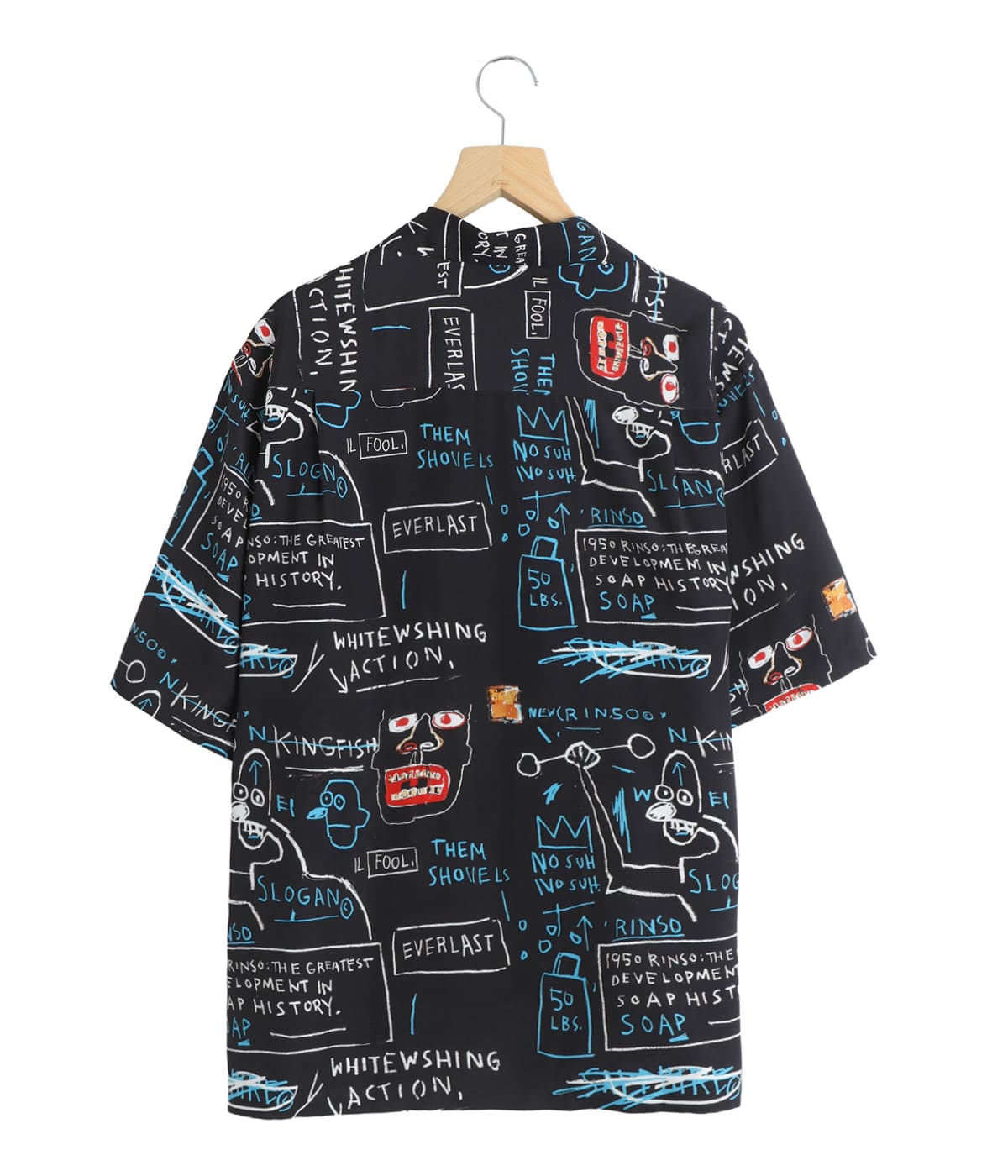 WACKO MARIA × Jean-Michel Basquiat アロハシャツ JEAN-MICHEL BASQUIAT / S/S HAWAIIAN SHIRT ( TYPE-1 ) | WACKO MARIA