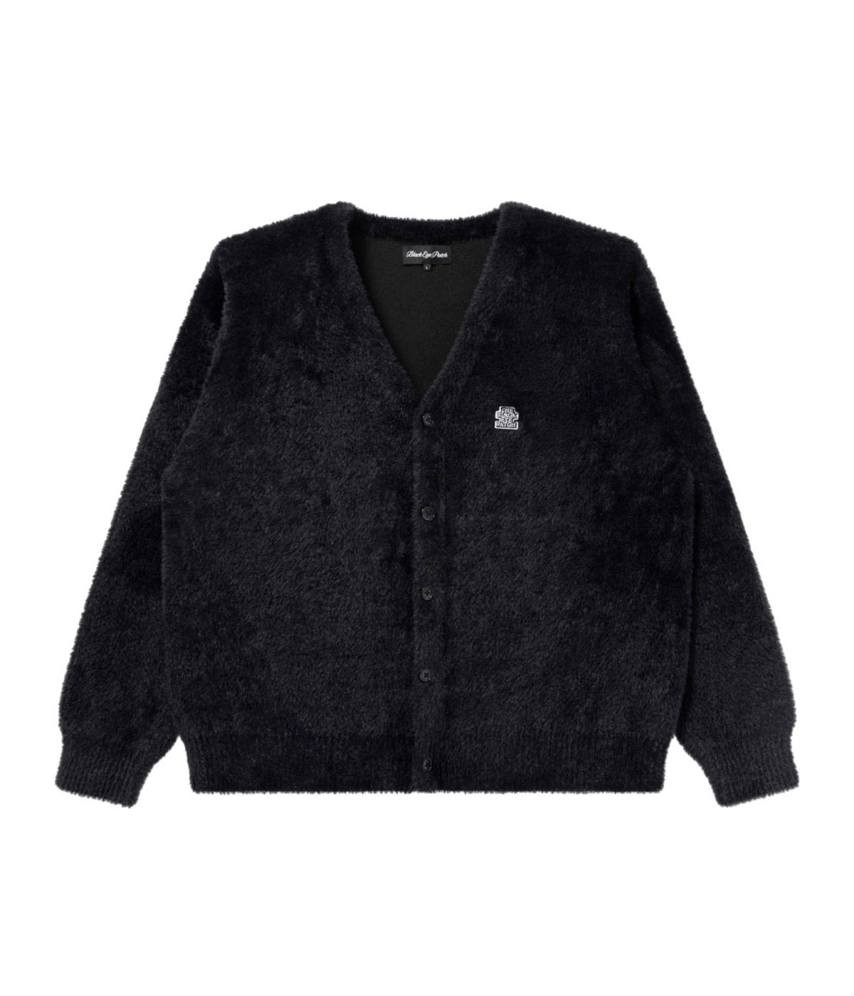 新品タグ付きohgaシャギーコーディガン　ブラック　アウター　カーディガン OG LABEL SHAGGY CARDIGAN | BlackEyePatch(ブラックアイパッチ