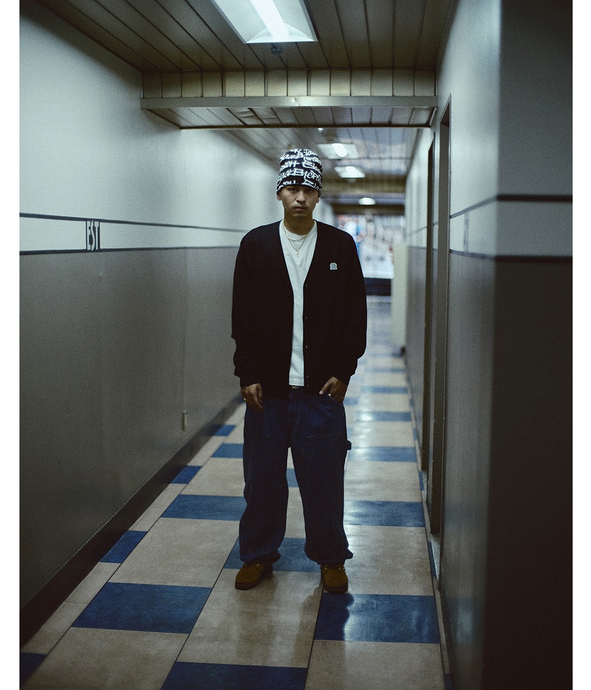 SMALL OG LABEL CARDIGAN | BlackEyePatch(ブラックアイパッチ