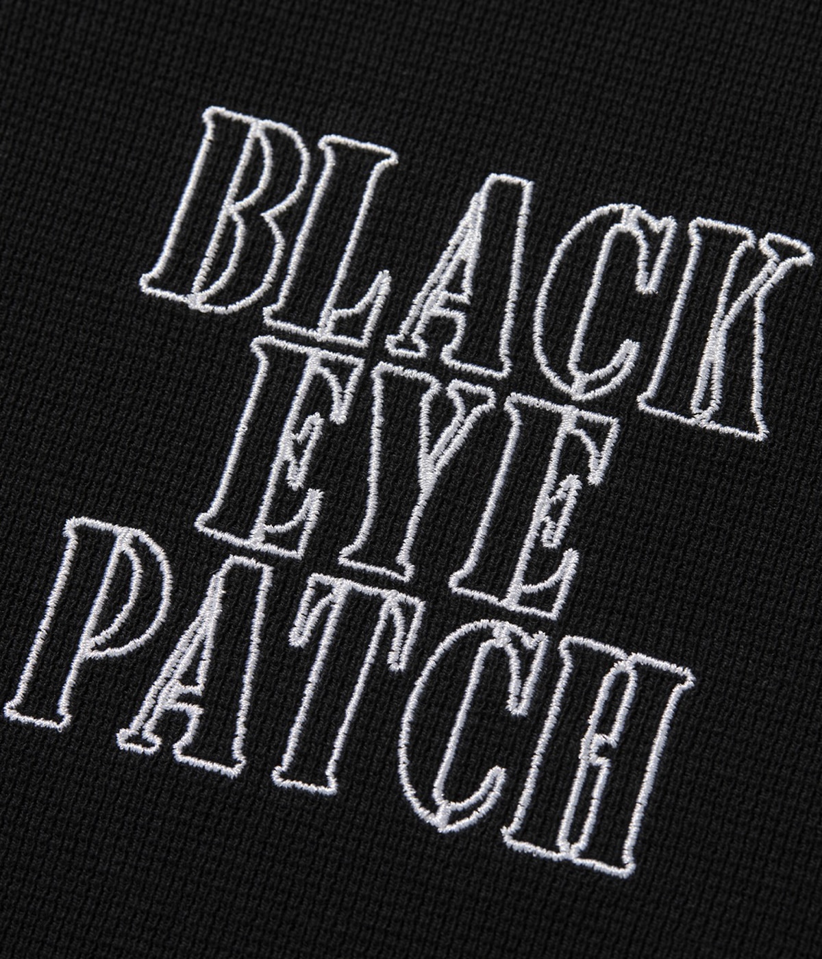 STENCIL LOGO HENLEY NECK L/S TEE | BlackEyePatch(ブラックアイ