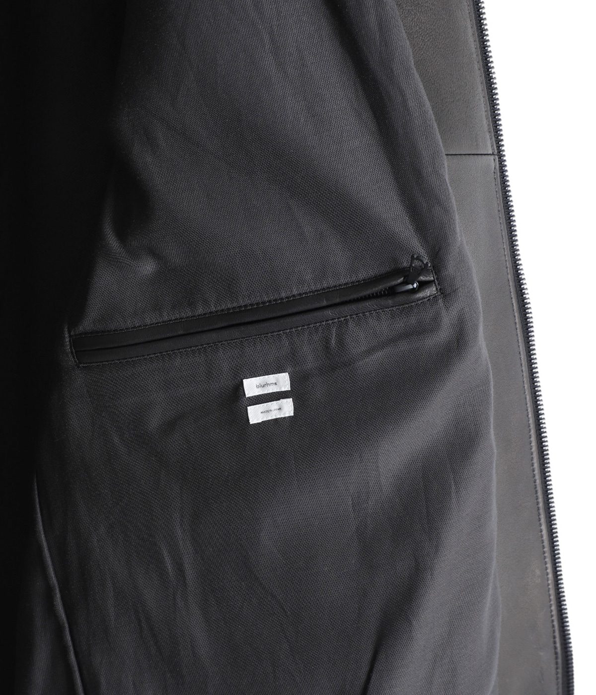 Lamb Leather Zip Short Jacket | blurhms(ブラームス