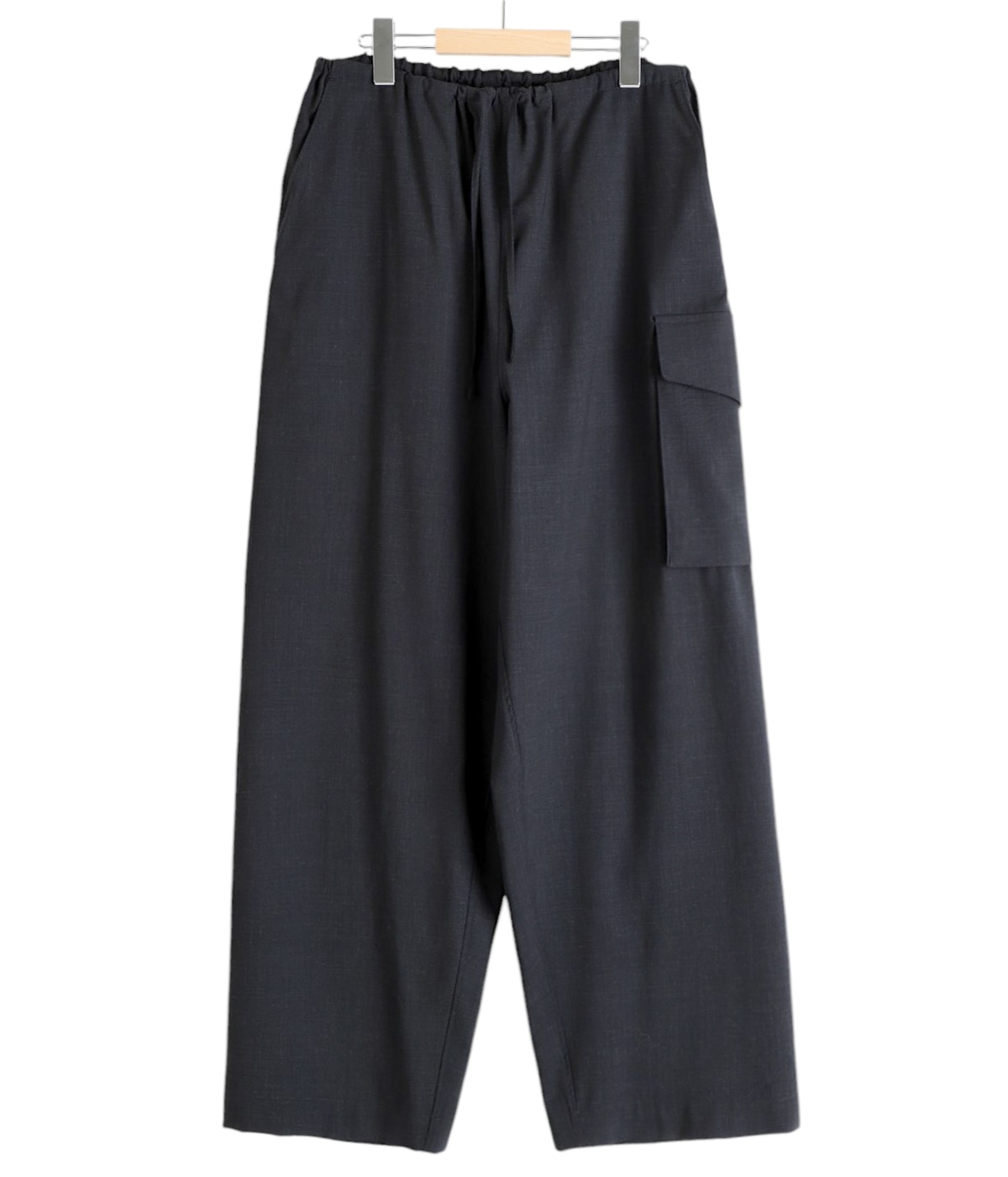 Washed Wool Voile Side Seamless 4P Pants