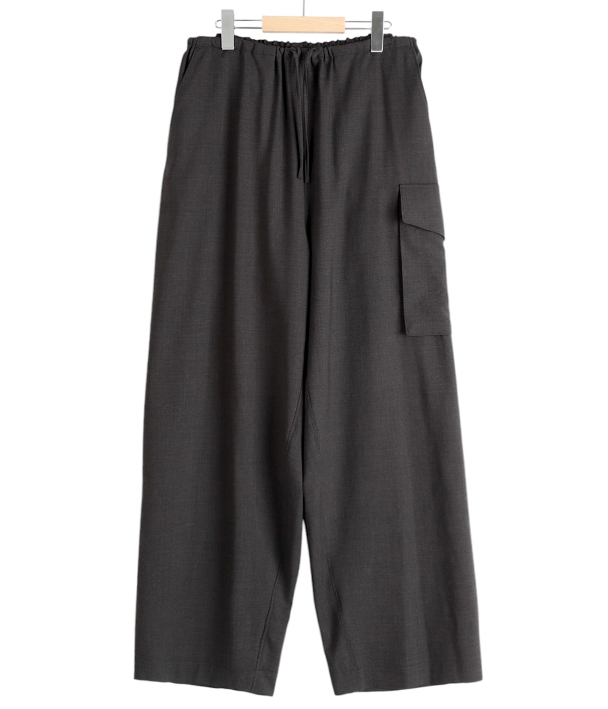 Washed Wool Voile Side Seamless 4P Pants