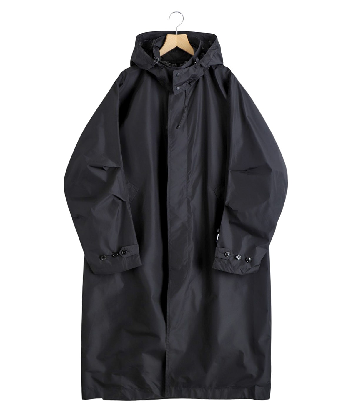 VARNAS 黒 ライフジャケット WINDSTOPPER Tech Balmacaan Rain Coat(L(MEN) Black/ブラック