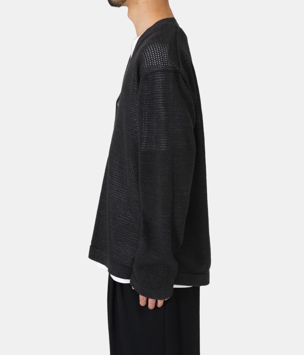men SUMMER KNIT V NECK CARDIGAN | BATONER(バトナー