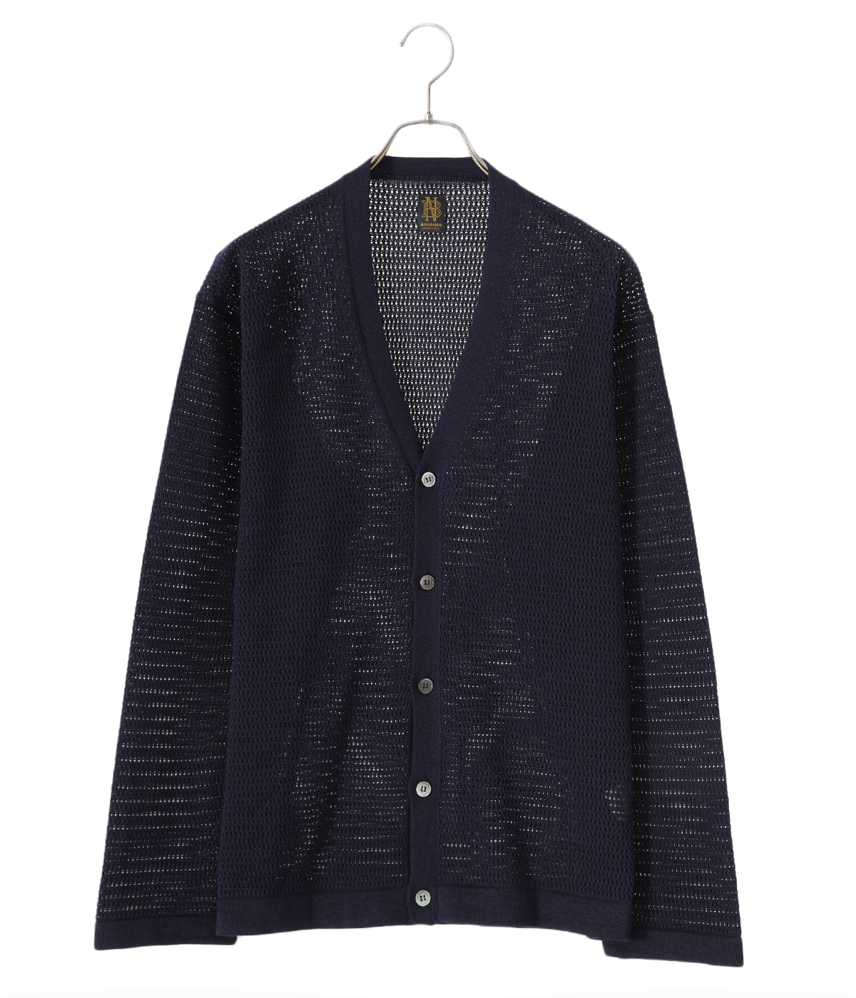 BATONER バトナー リブ Vネックカーディガン 3 men SUMMER KNIT V NECK CARDIGAN | BATONER(バトナー