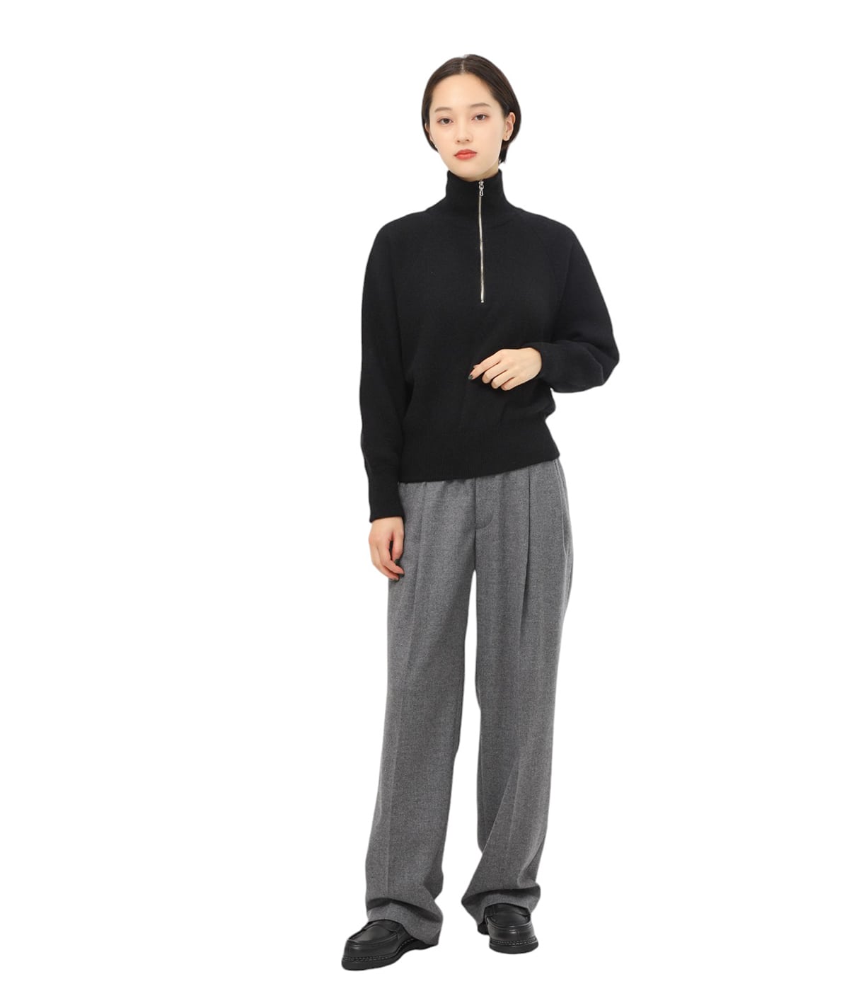BATONERバトナー　ストレートパンツ Batoner / Cotton Silk Rib Pant | Dresswell（ドレスウェル）