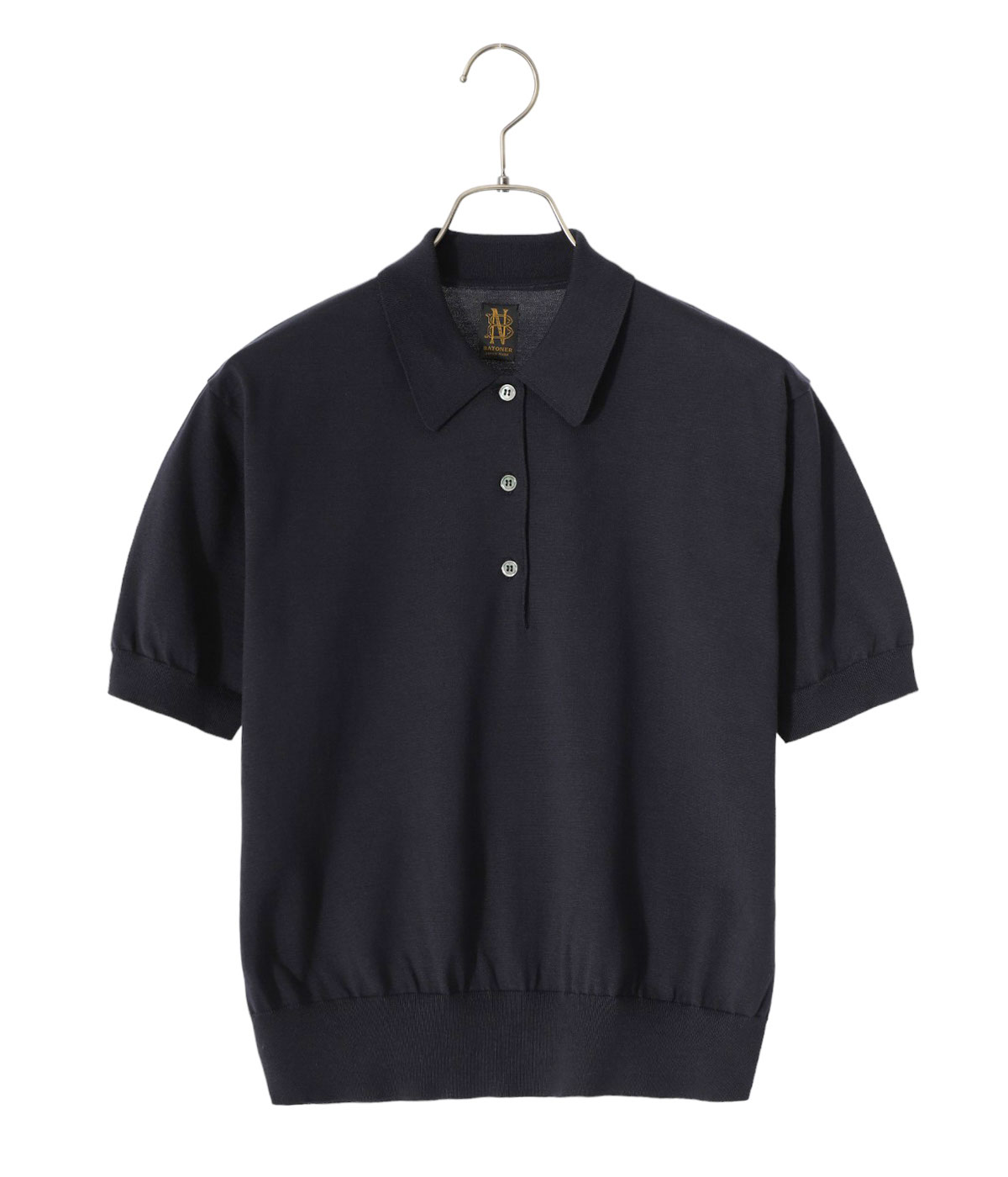 BATONER HIGH GAUGE POLO バトナー ニットポロ レディース】THE SEAISLAND COTTON HIGH GAUGE POLO S/S