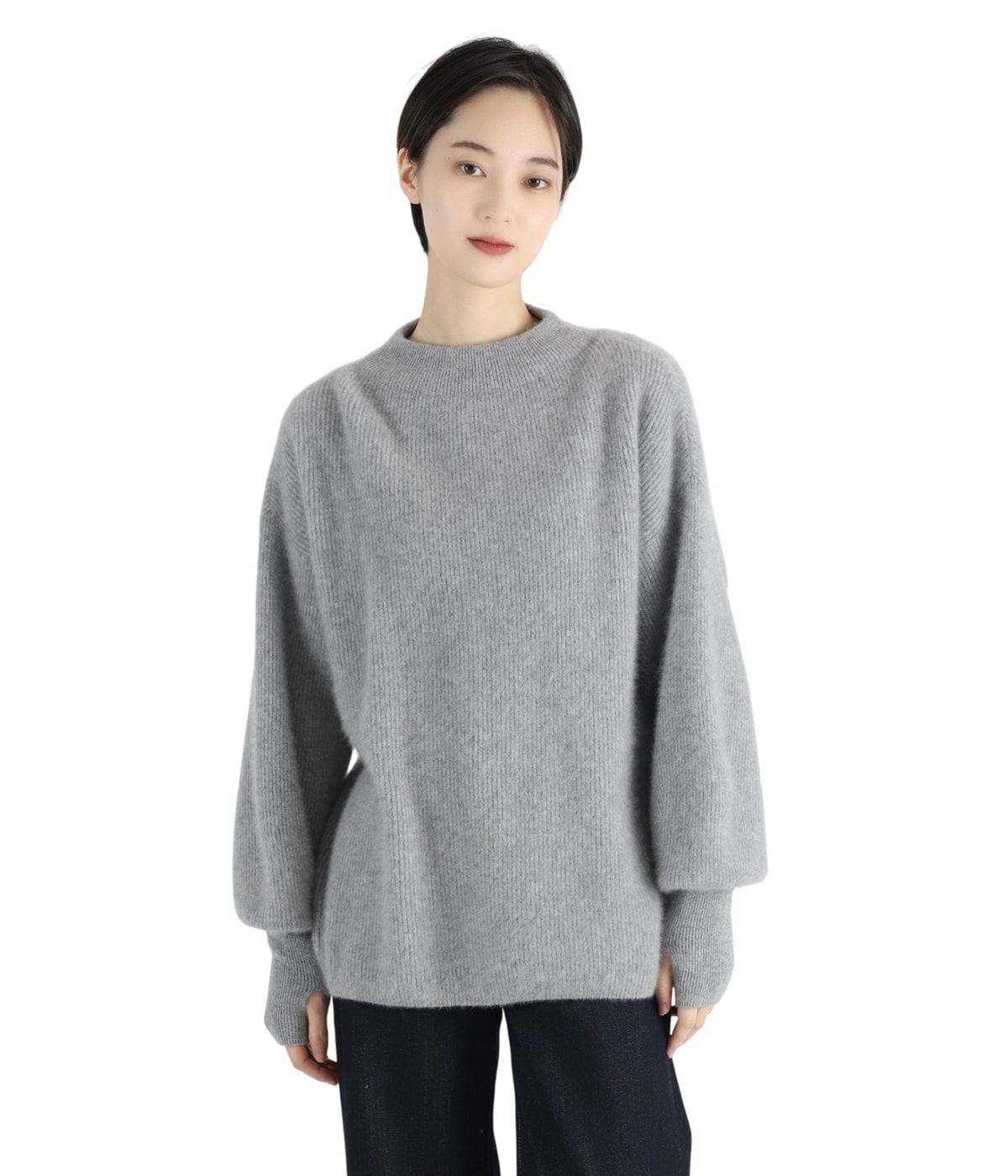 BATONER ニット　ブルーグレー BATONER (MEN) (バトナー) | KNIT(ニット) | Dice&Dice | ONLINE STORE