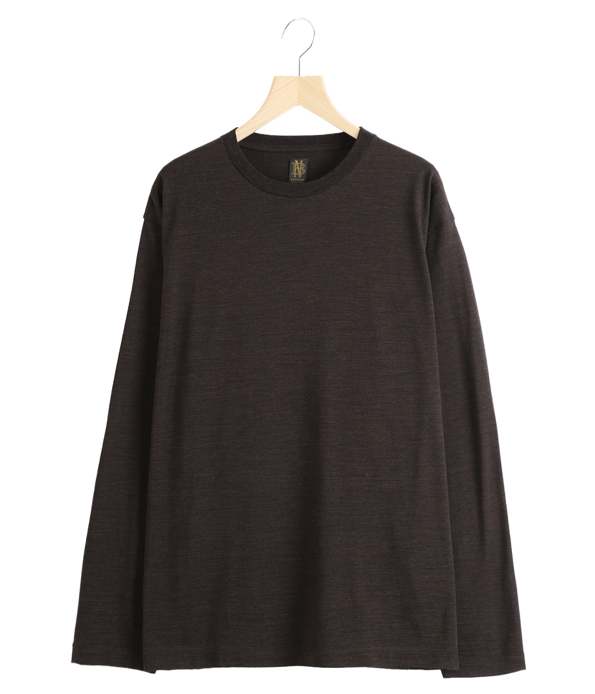 WOOL CREW NECK LONG SLEEVE T-SHIRT