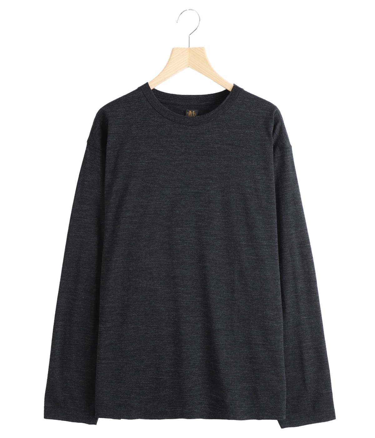 BATONER バトナー 22ss ウールT 長袖カットソー チャコール WASHABLE WOOL LONG SLEEVE T-SHIRT - WUNDER