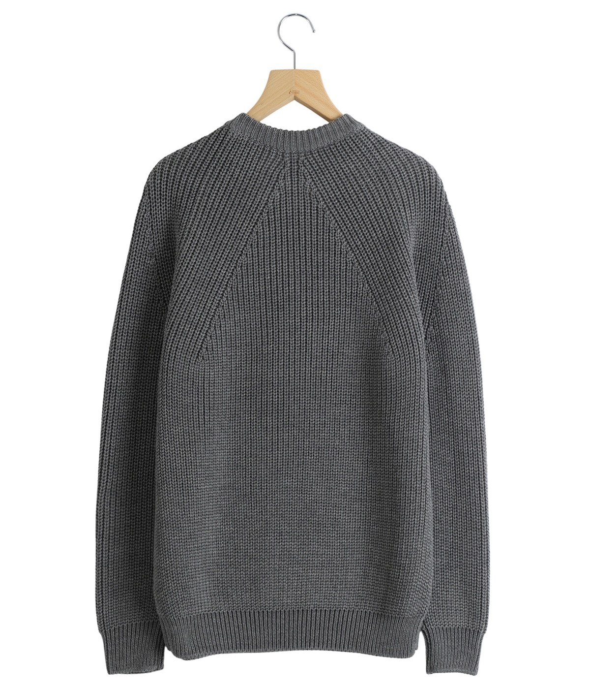 新品、タグ付きBATONER ライトグレー ニットセーター L SIGNATURE CREW NECK | BATONER(バトナー) / トップス ニット