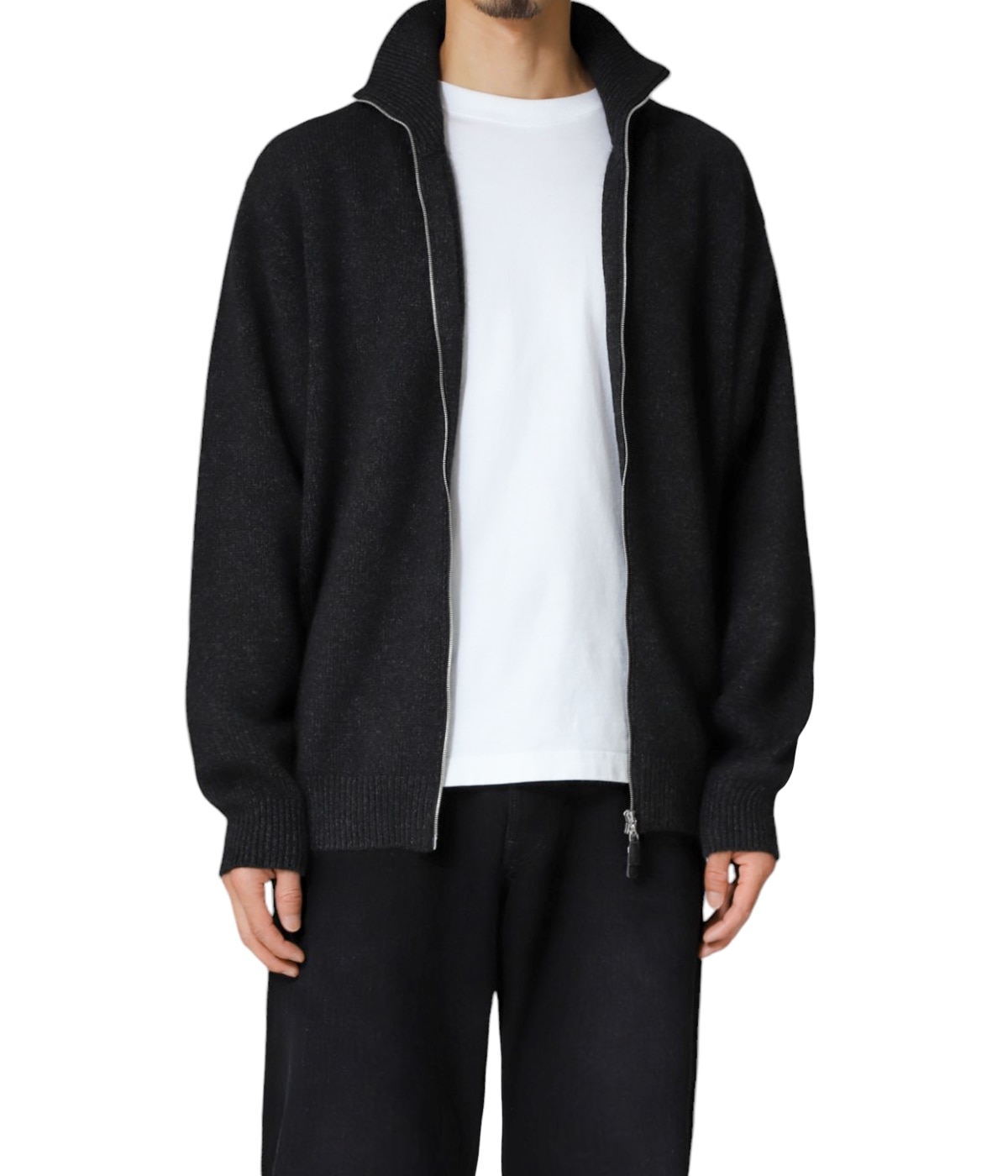 BATONER◆パーカー/--/--/NVY/bn-18fl-027 BATONER(バトナー) MOHAIR NORDIC 2モヘアノルディックニットBN