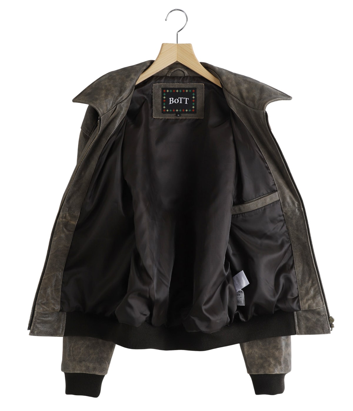 Script Logo Cracked Leather Jacket | BOTT(ボット) / アウター