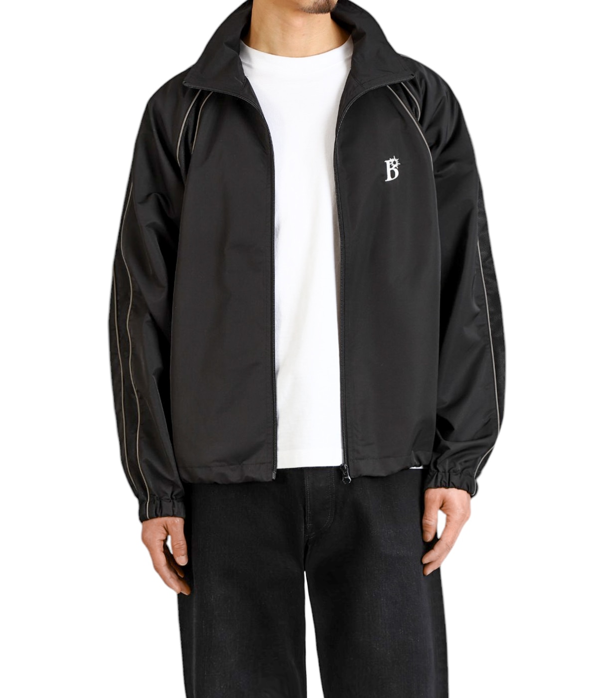 bott トラックジャケット BoTT / MESH PANEL TRACK JACKET / BLACK | Sophomore