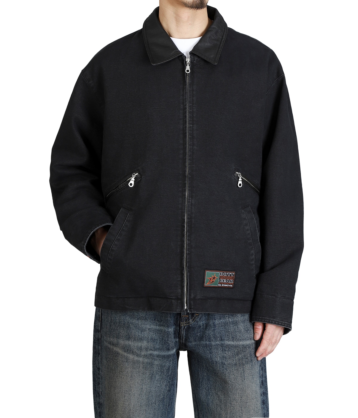 Leather Collar Work Jacket | BOTT(ボット) / アウター ブルゾン