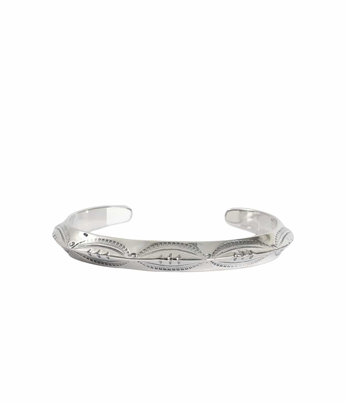 LARRY SMITH シルバーバングル ブレス ラリースミス(LARRY SMITH) FLOWER BRACELET バングル シルバー