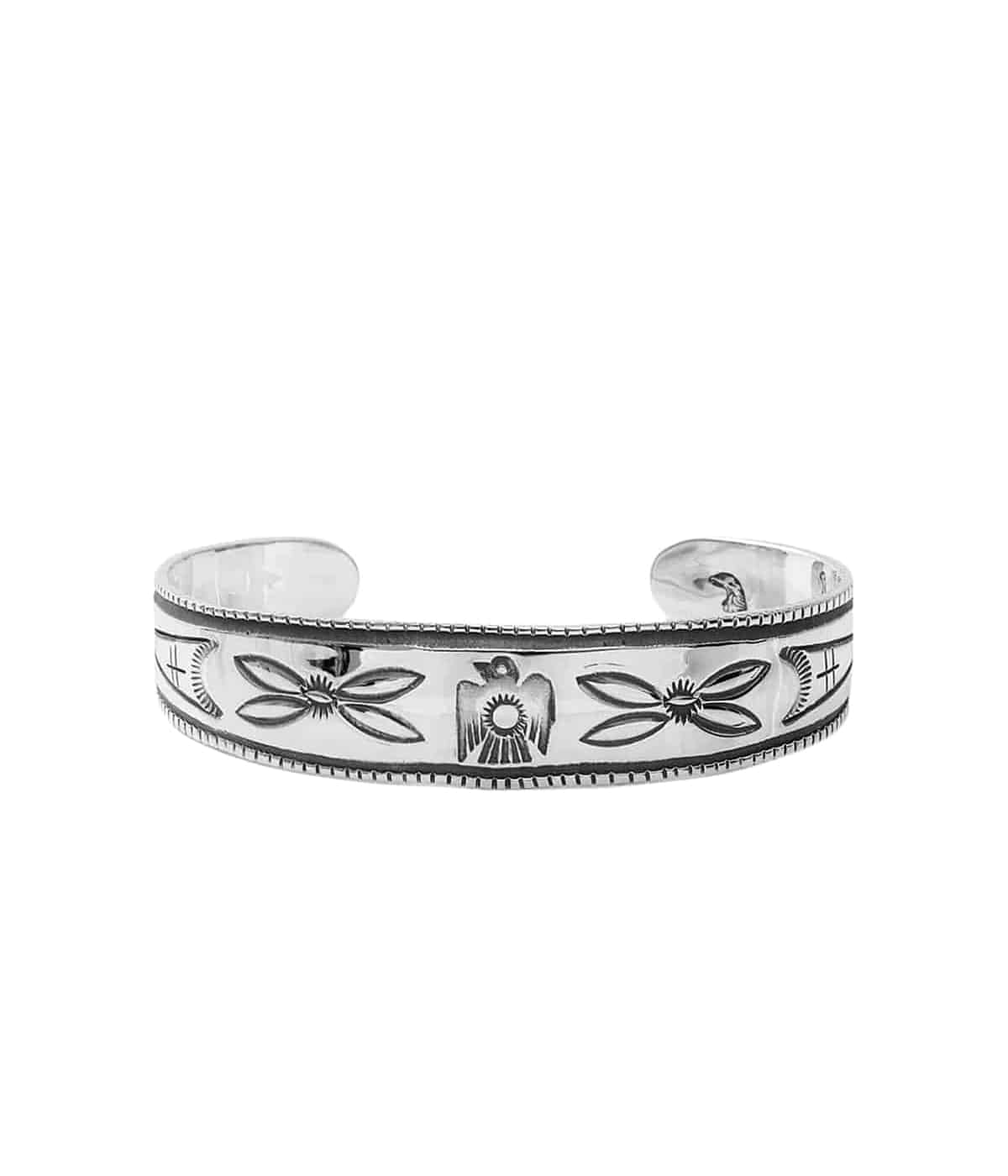 ラリースミス シルバーバングル THUNDERBIRD STAMP BANGLE | LARRY SMITH(ラリースミス