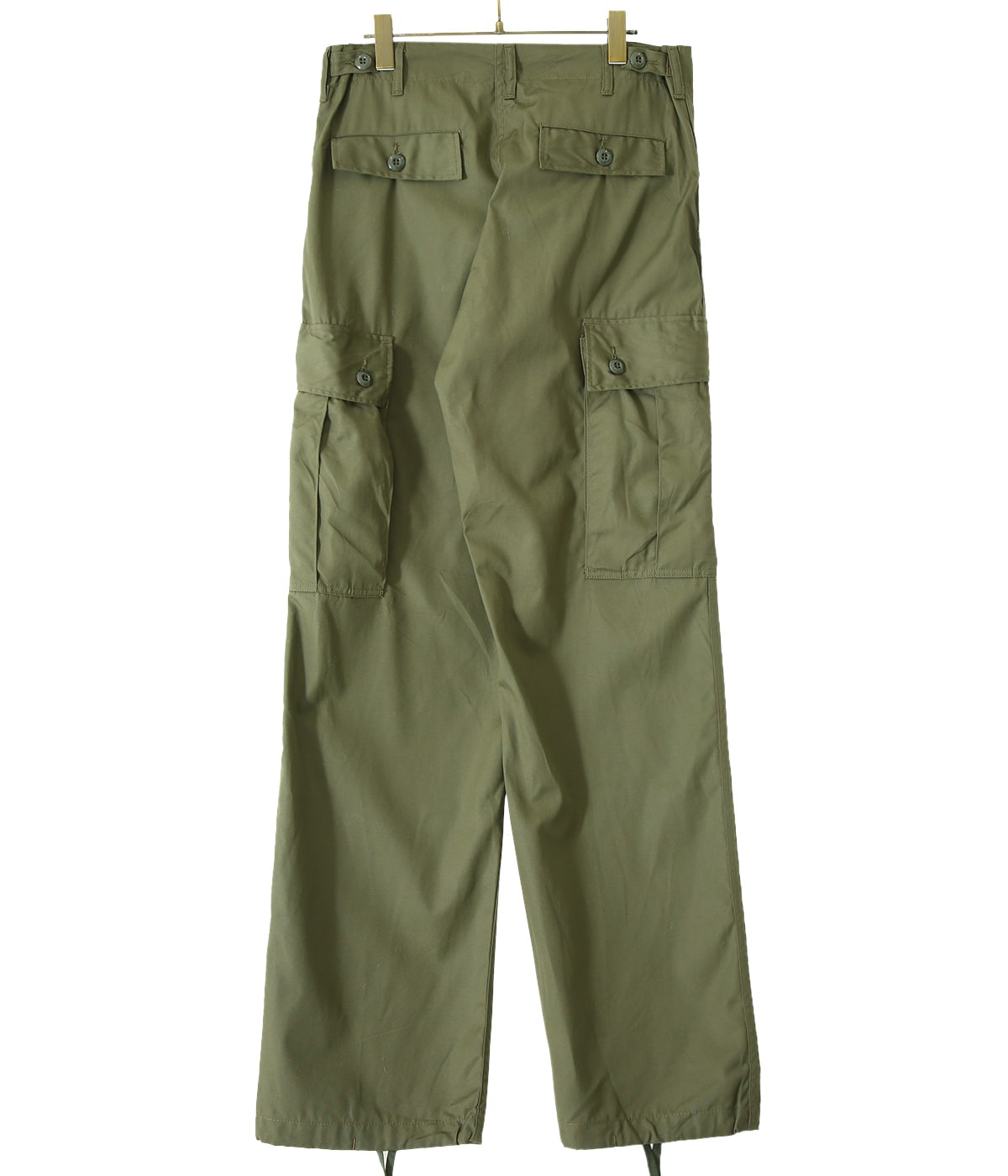 TROUSERS MEN'S COTTON WIND RESISTANT POPLIN OLIVE GREEN ARMY SHADE 107