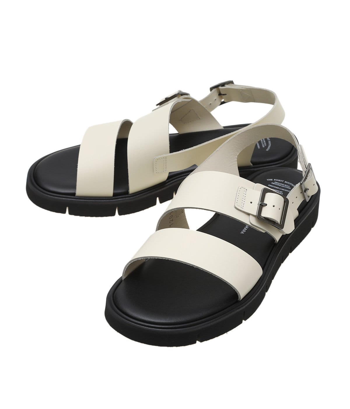 Helix メタリックレザーフラットサンダル 10mm Ф レディース】SS BELT SANDALS (GLOXI CUT SOLE) | BEAUTIFUL