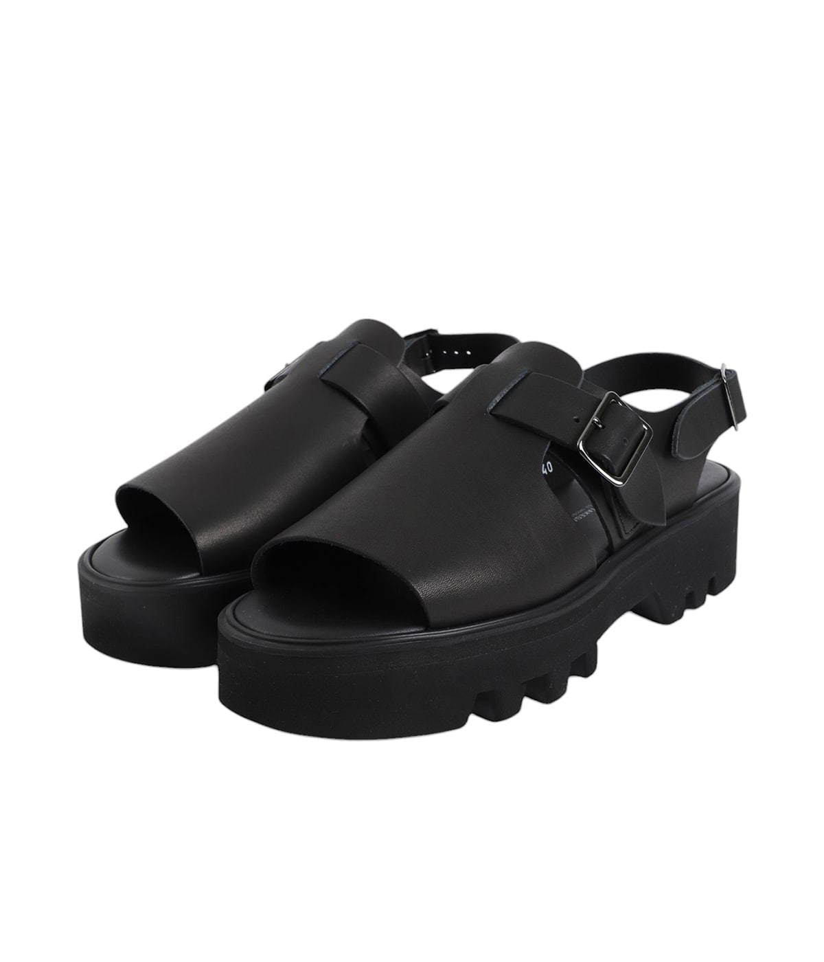 シューズ・サンダルその他 MOLLIOLLI Open toe eco-fur indoor shoes black レディース】OPEN TOE SANDALS(TWEETY SOLE) | BEAUTIFUL SHOES
