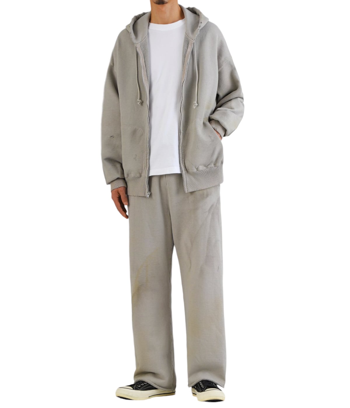[新品未使用]BOWWOW 24aw zip sweat hoodie BOWWOW / ZIP SWEAT HOODIE AGING (BW242-ZSHA)