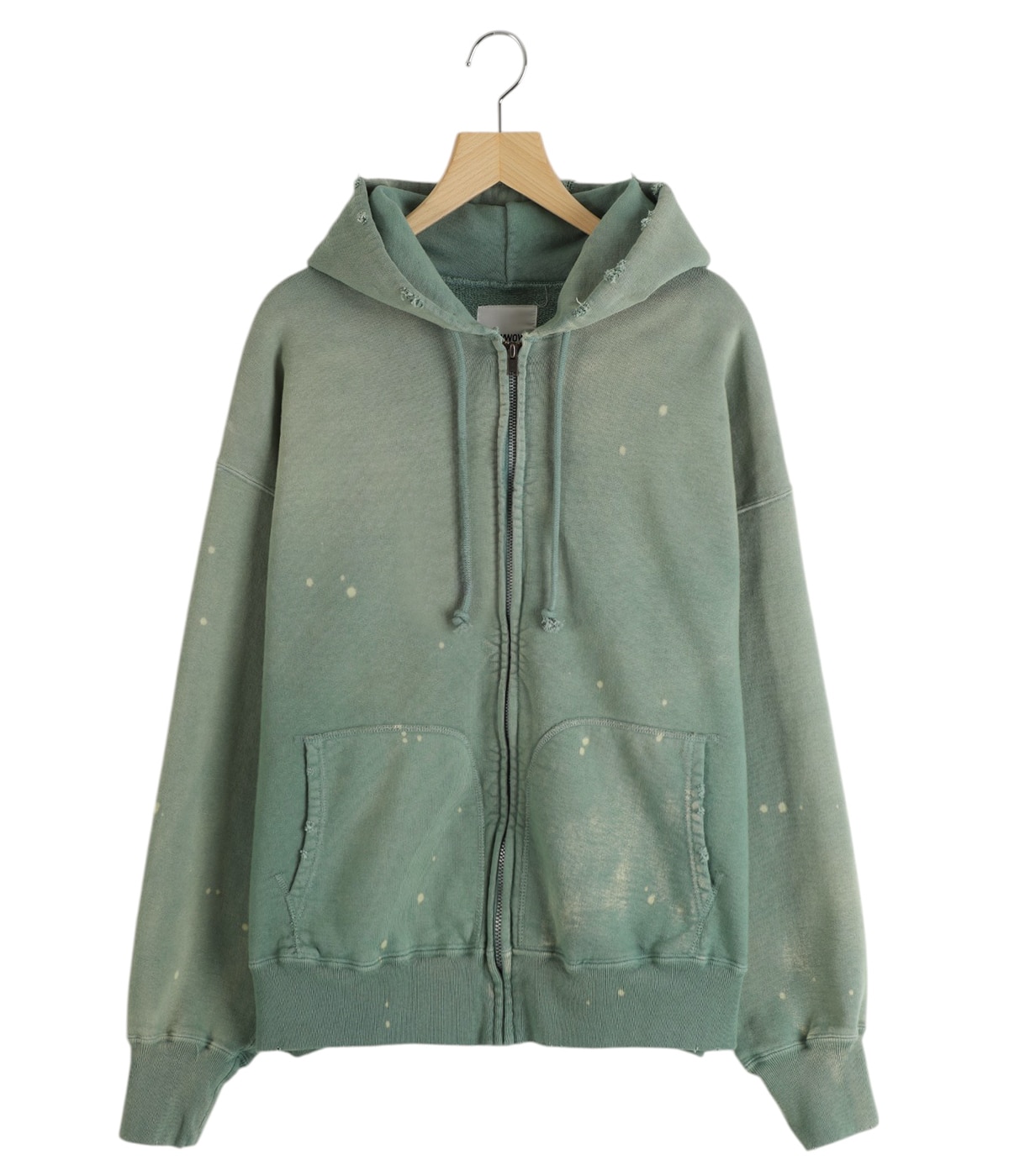 売れ筋商品|||ビーヤング パーカー・スウェットシャツ レディース アウター BYSammia - Hoodie - goblin green BOW WOW(バウワウ)ZIP HOODIE AGING(ジップフーディー