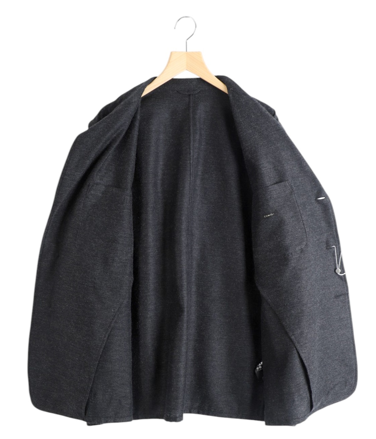 comoli シルクジャケット COMOLI (コモリ) ウールシルク ジャケット