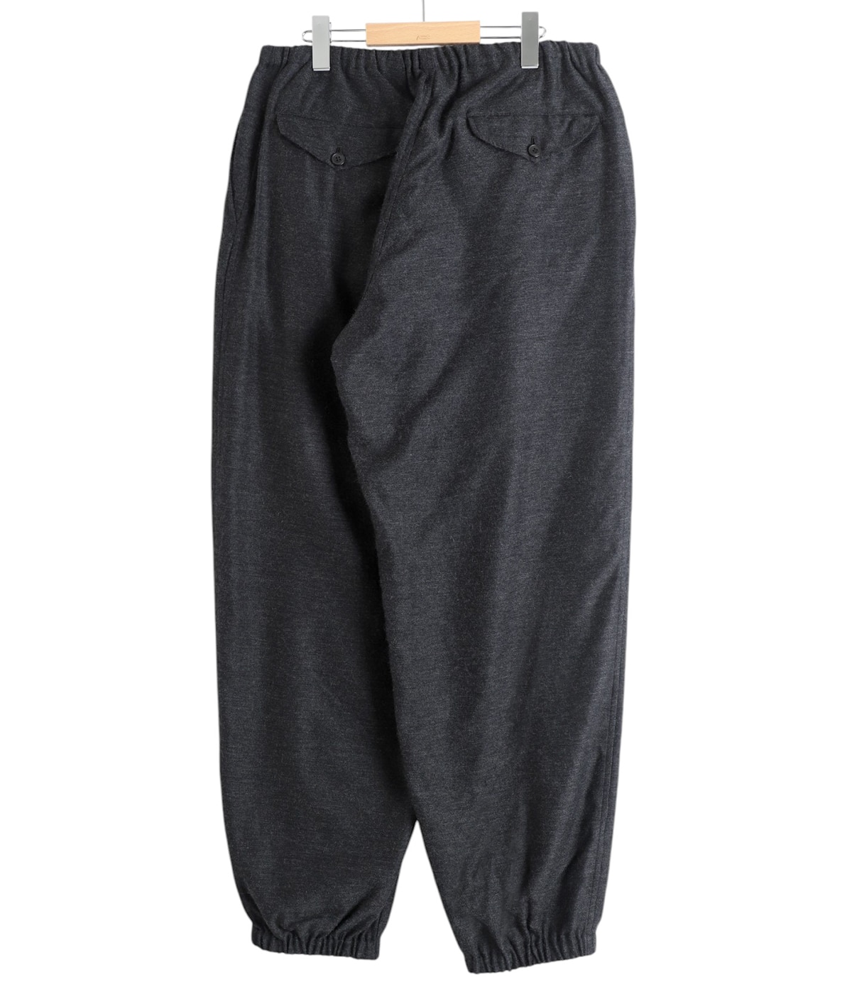 comoli 25ss シルクネップドローストリングパンツ comoli コモリ
