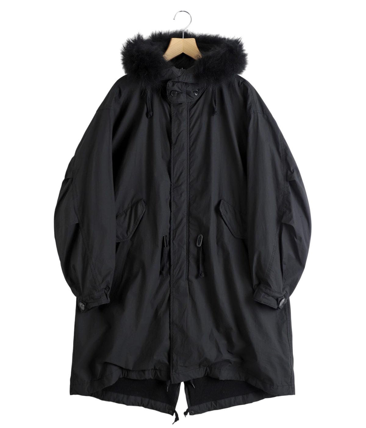 コットンナイロン ミリタリーフーデッドコート | COMOLI(コモリ