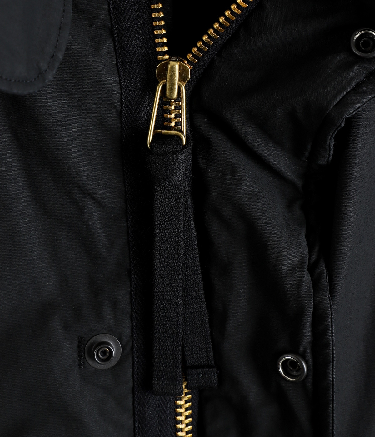 comoli コットンナイロン フーデッドコート COMOLI (コモリ) コットンナイロン ミリタリーフーデッドコート