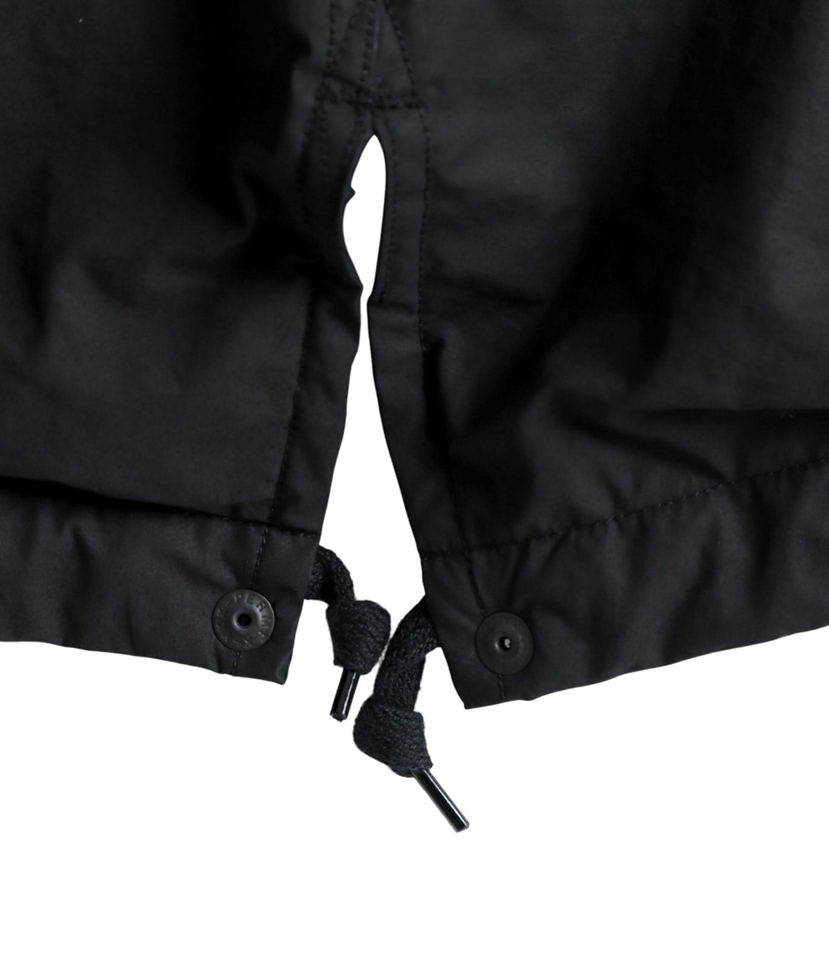 comoli コットンナイロンミリタリーフーデッドコート　サイズ2 COMOLI コットンナイロン ミリタリーフーデッドコート(Black) - DIMPLE