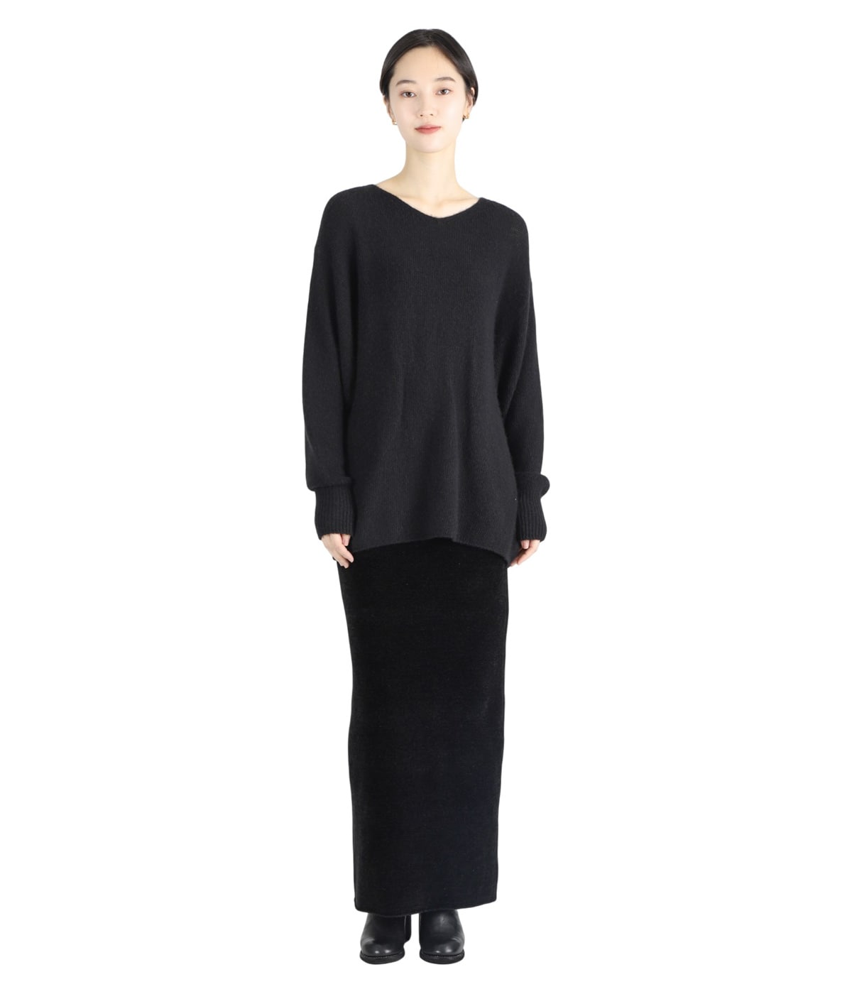 レディース】カシミヤ製品染 Vネックニット | COMOLI(コモリ