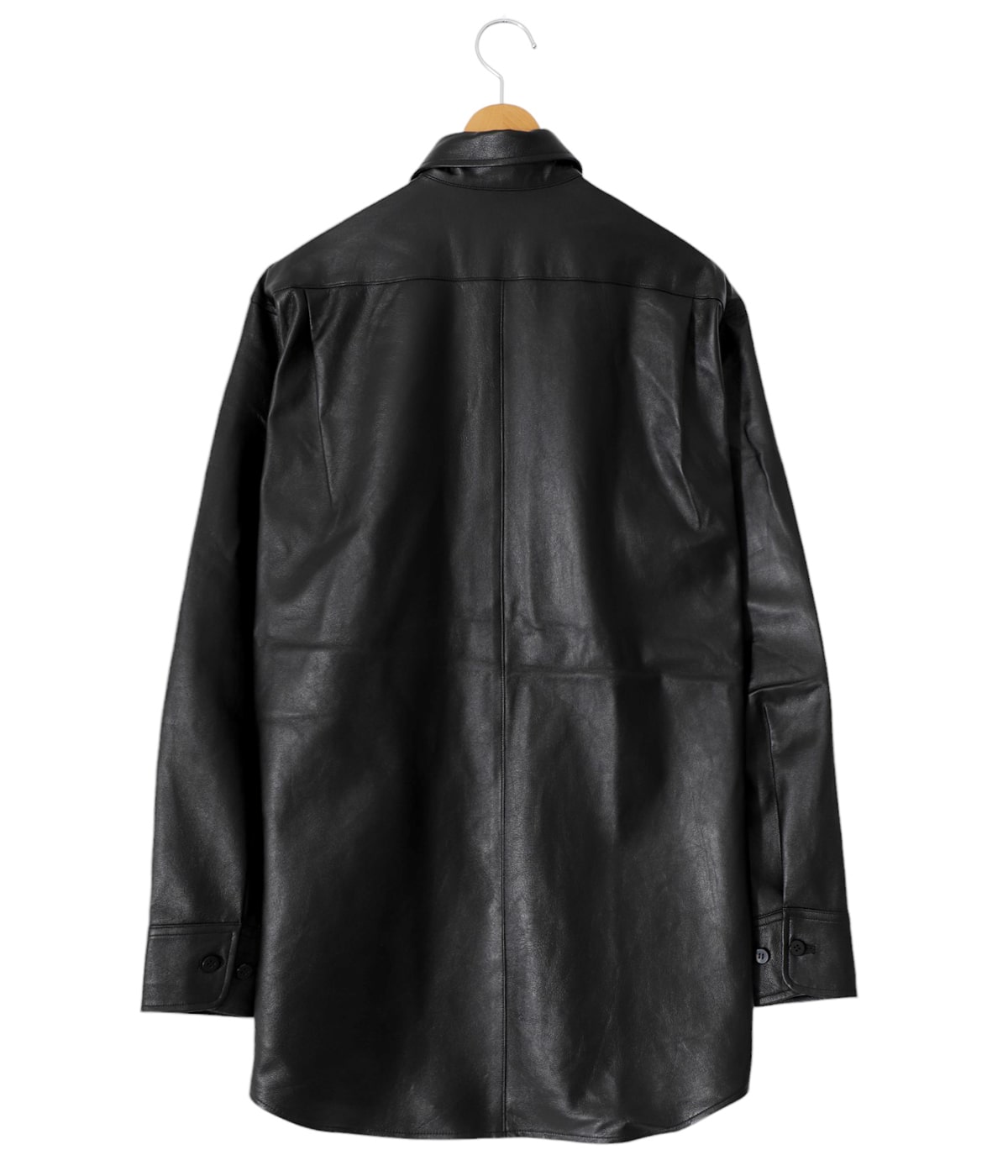 Cale（カル） Lamb Leather Shirt Lamb Leather Shirt Black | Shirts | Meridian