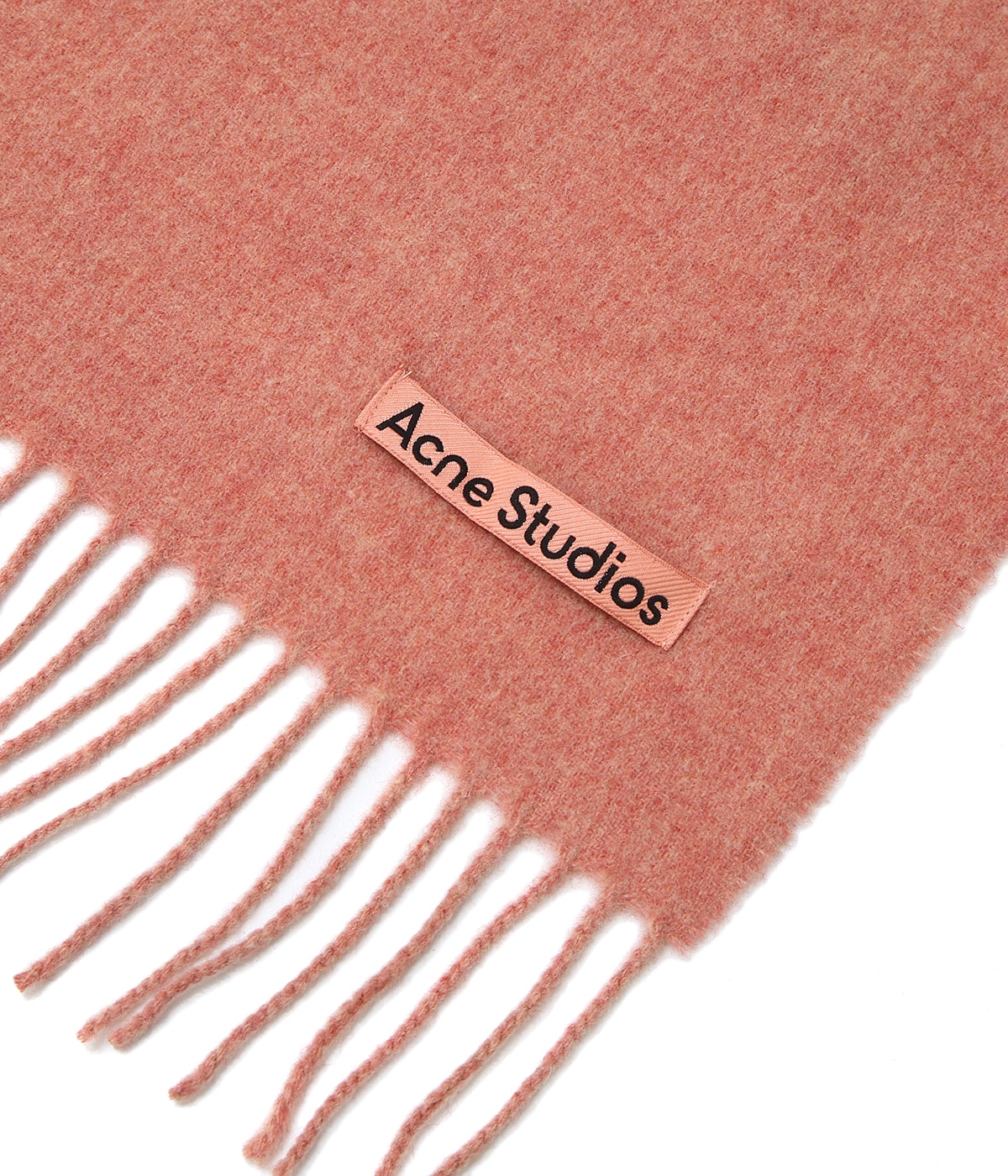 Acne Studios 大判ウールマフラー オートミールメランジ Acne Studios - フリンジウールスカーフ - オーバーサイズ