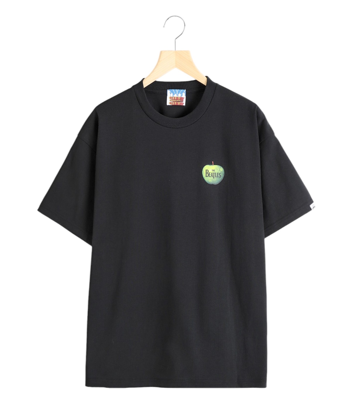 【 Jeans】バーシティロゴ 半袖 Tシャツ ブラック/送料無料 CITY COUNTRY CITY /シティーカントリーシティー /COTTON S/S T