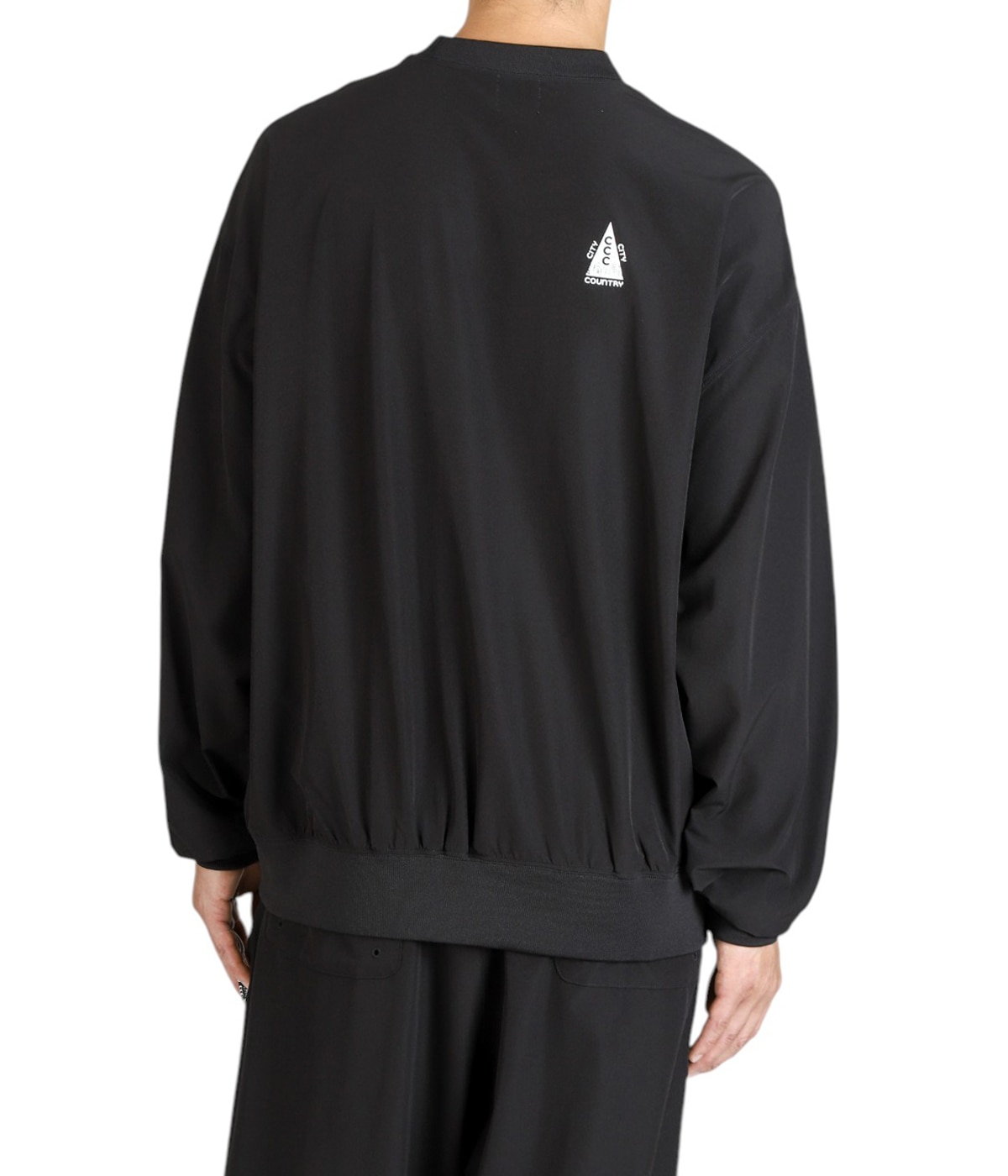 CITY COUNTRY CITY / トップス/L/ナイロン/BLK/ccc-253c004 STRETCH CREWNECK | CITY COUNTRY CITY(シティー カントリー シティー
