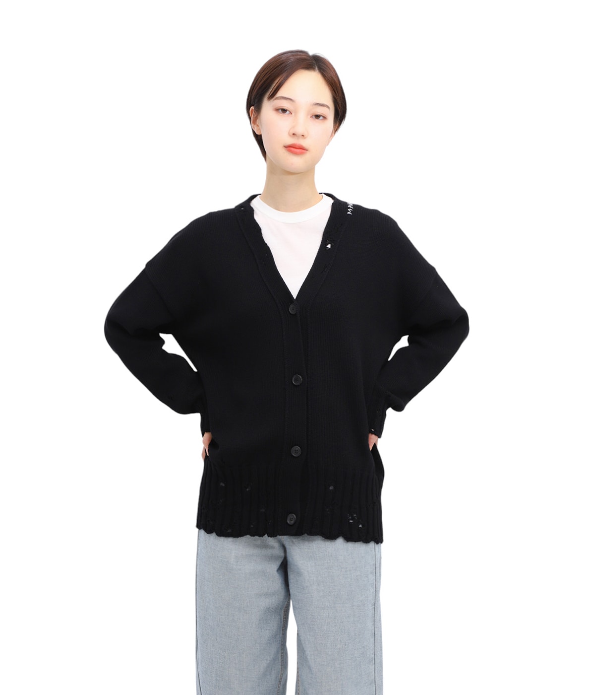 MARNI マルニ　カーディガン　ボーダー　ブラック PlanC トップス 楽天市場】MARNI マルニ Strip Cardigan カーディガン 長袖