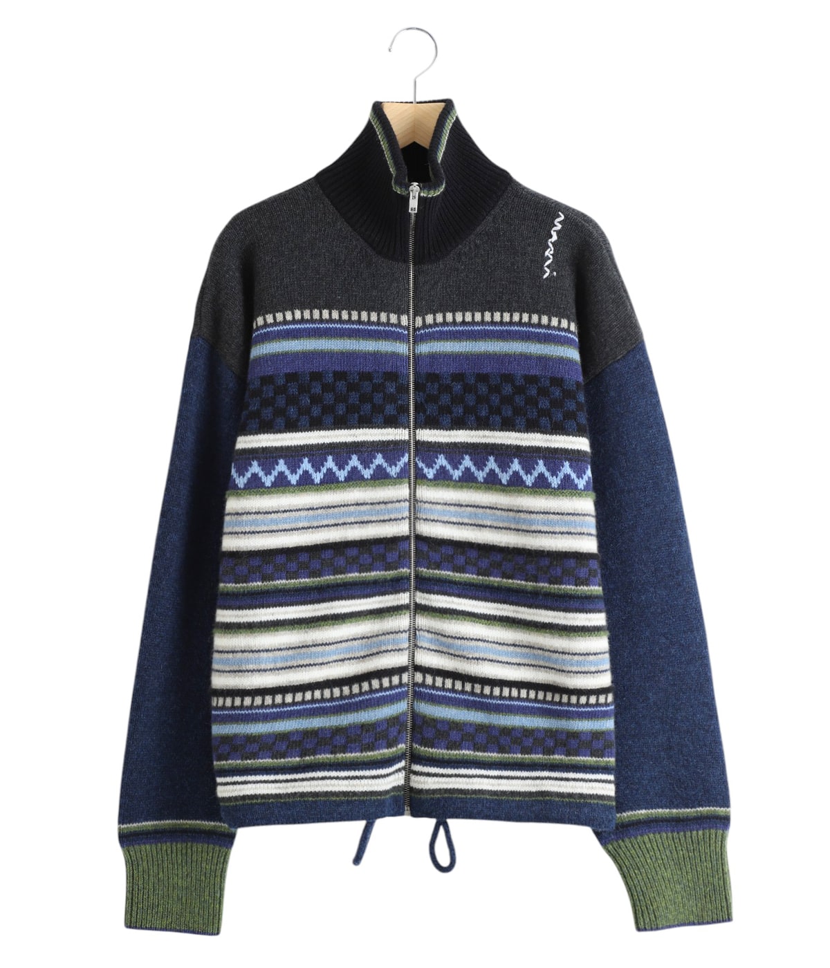 新品　MARNI ダメージ　ニット　カーディガン　メンズ　マルニ　シャツ　ウール MARNI（マルニ）コットンダメージニットカーディガン CDMG0136Q0