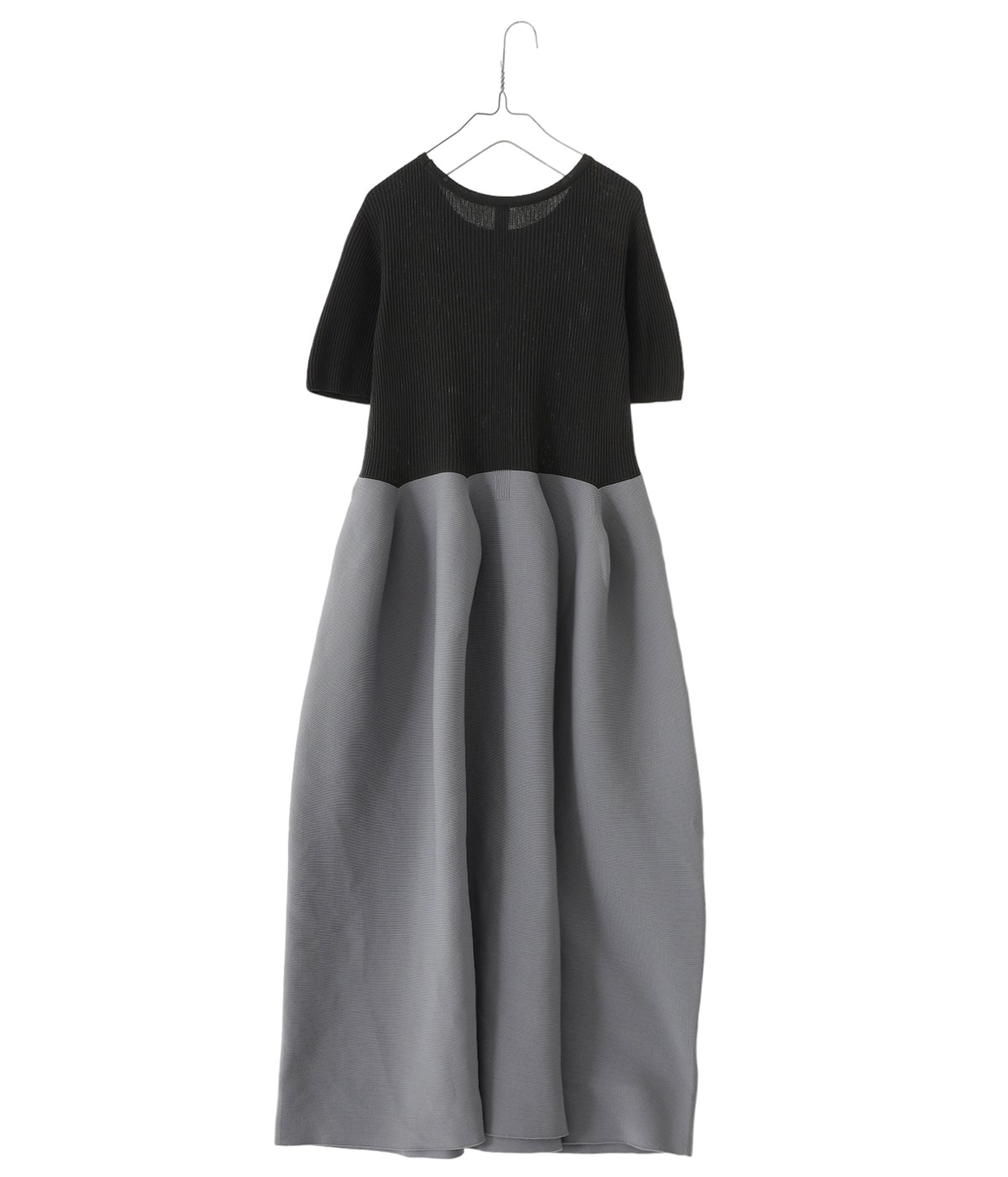 新品　CFCL POTTERY CUPRO SHORT SLEEVE DRESS CF006KH002_CHARCOAL-STEEL-
