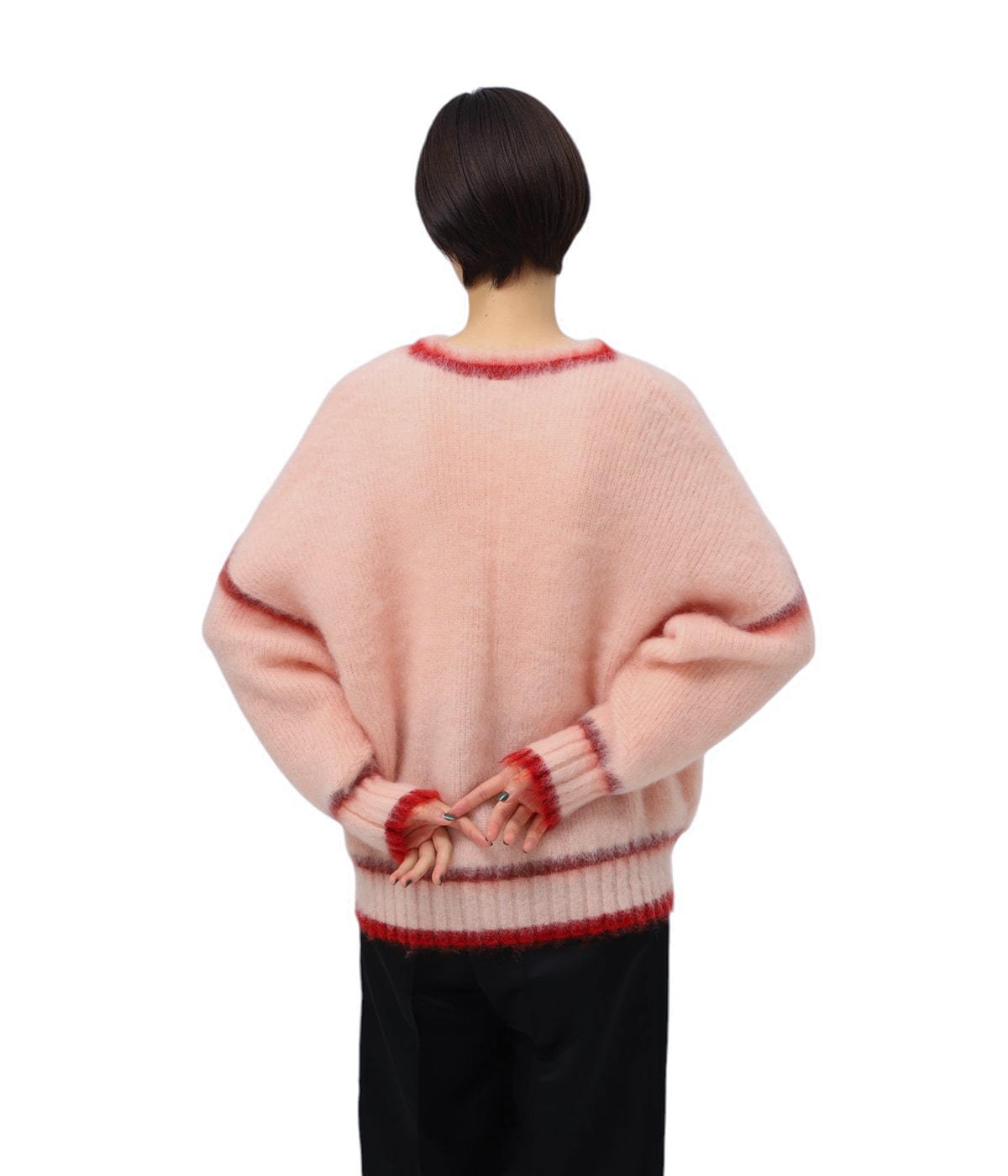 シーエフシーエル 21AW リブ ボーダー柄 ニット OSKCF002KN050 イエロー×ベージュ 1【中古】 シーエフシーエル 21AW リブ ボーダー柄 ニット トップス