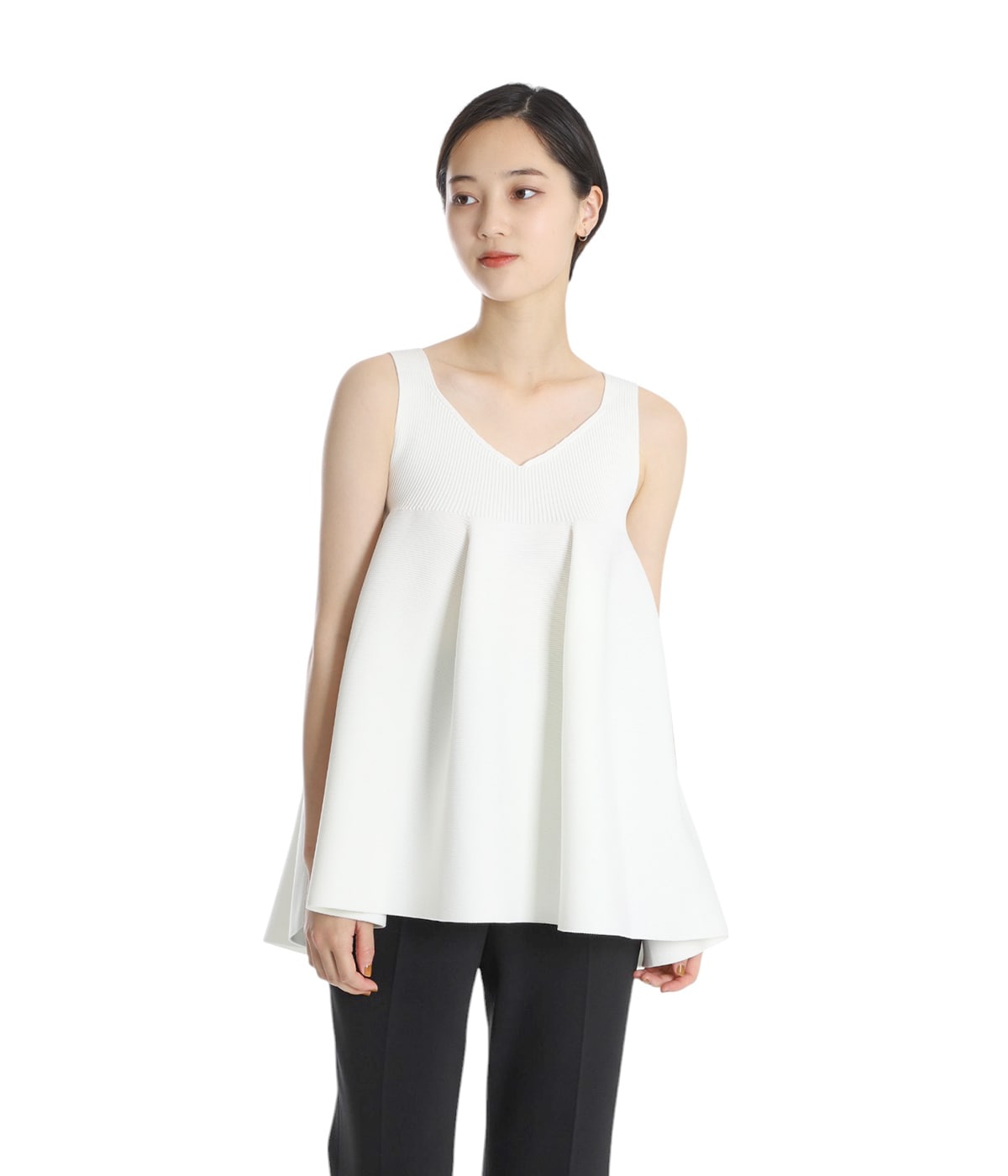 レディース】POTTERY SLEEVELESS BUST FLARE TOP | CFCL
