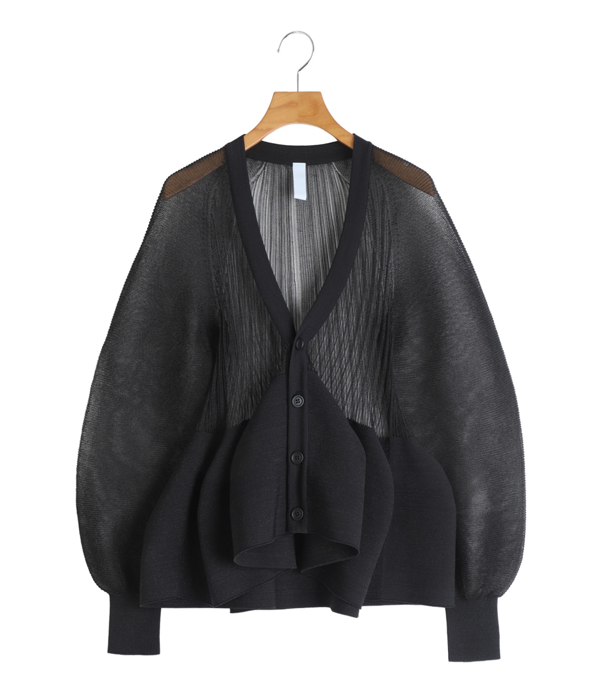 レディース】POTTERY LUCENT GLITTER PUFF SLEEVE CARDIGAN | CFCL