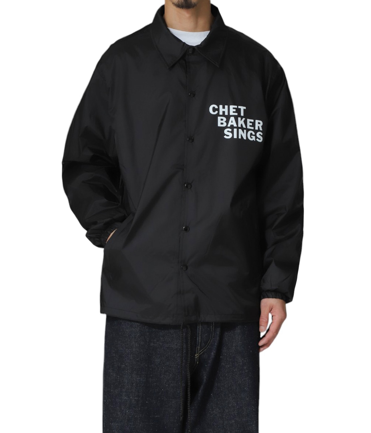 国内発【すぐ届く】WACKO MARIA×CHET BAKER フーディー TIGHT / CHET BAKER / CREW NECK SWEAT SHIRT ( TYPE-1 )（BLUE）