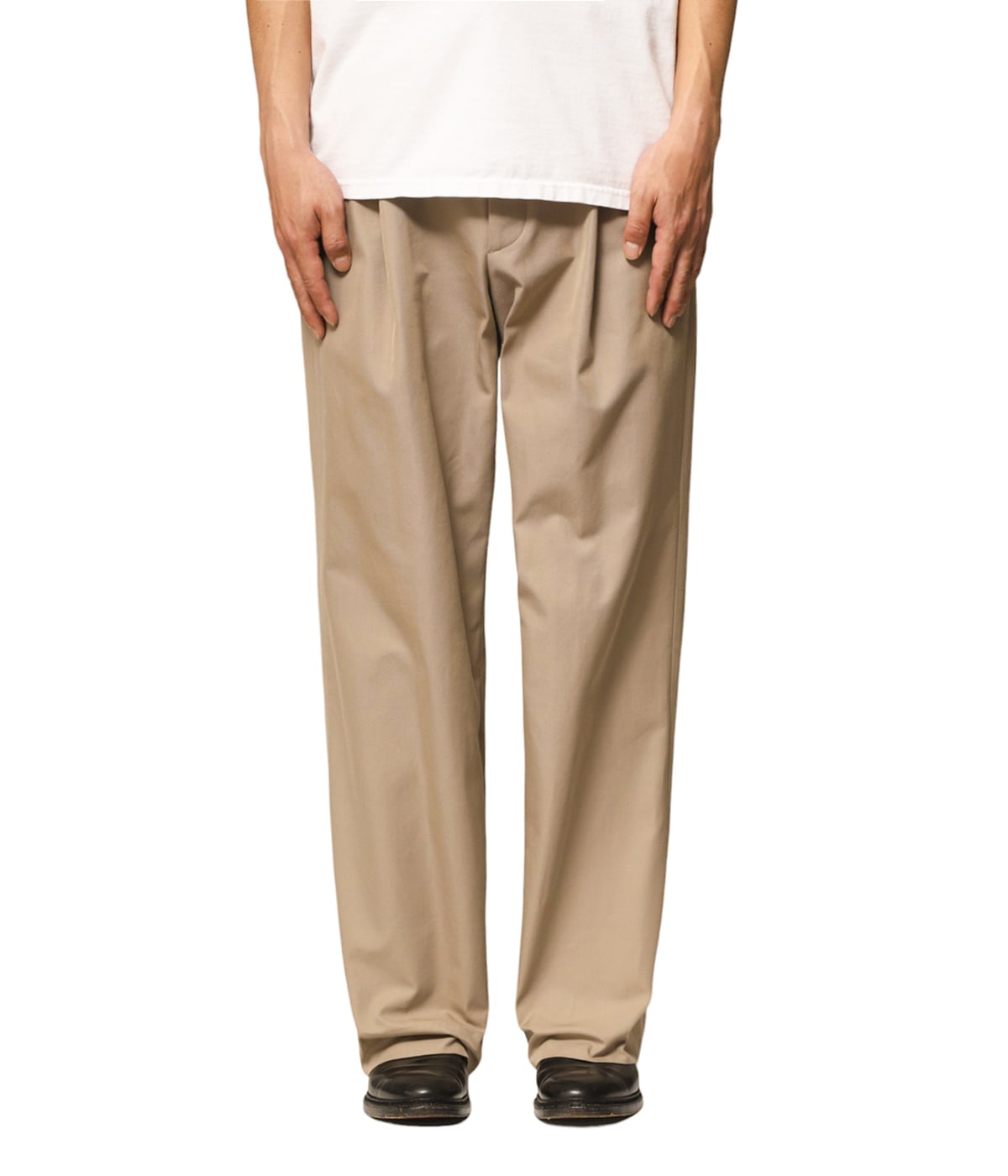 WIDE LEG TROUSER - COTTON GABADINE - | The CLASIK(ザ
