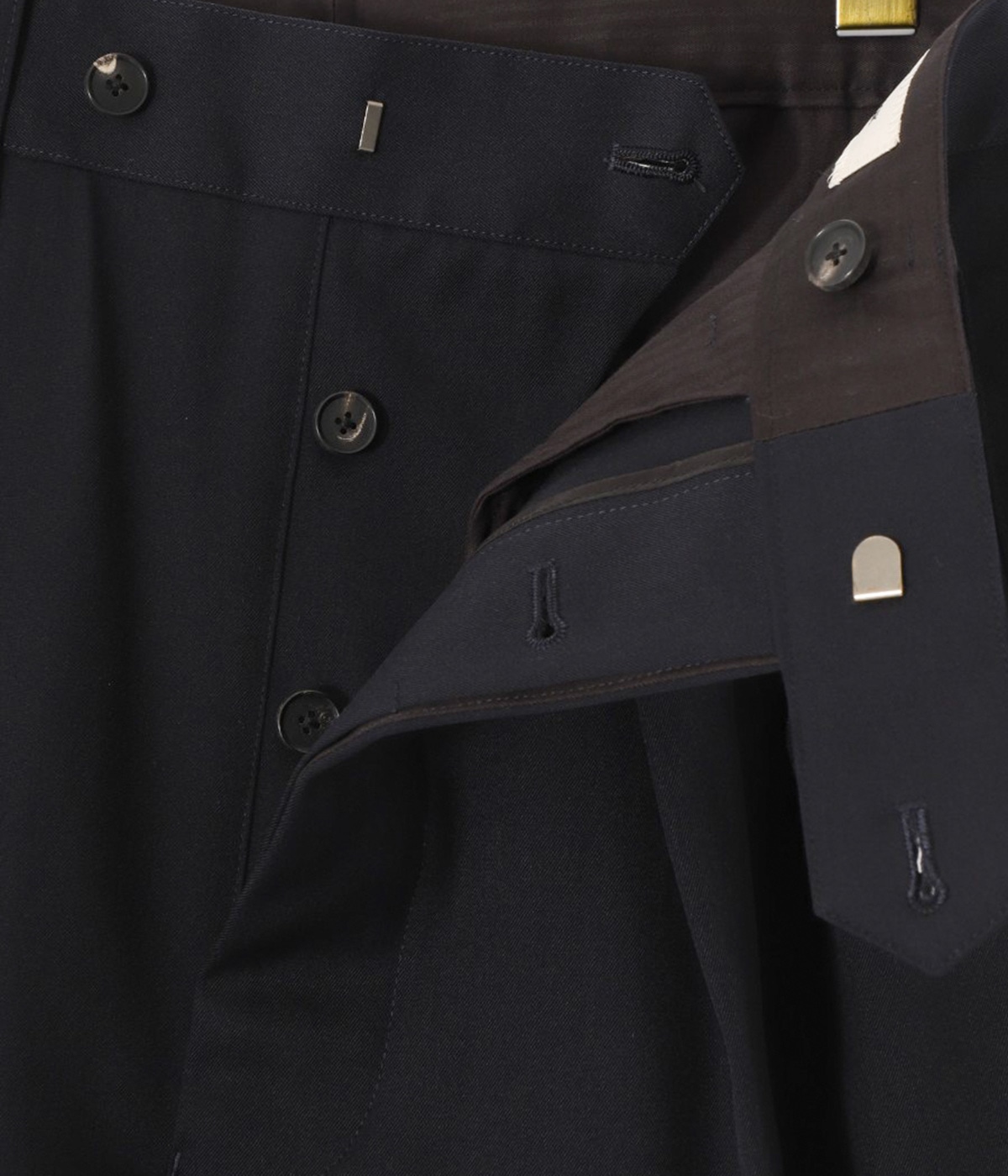 DOUBLE PLEATS TROUSER - HIGH DENCE WOOL GABARDINE - | The