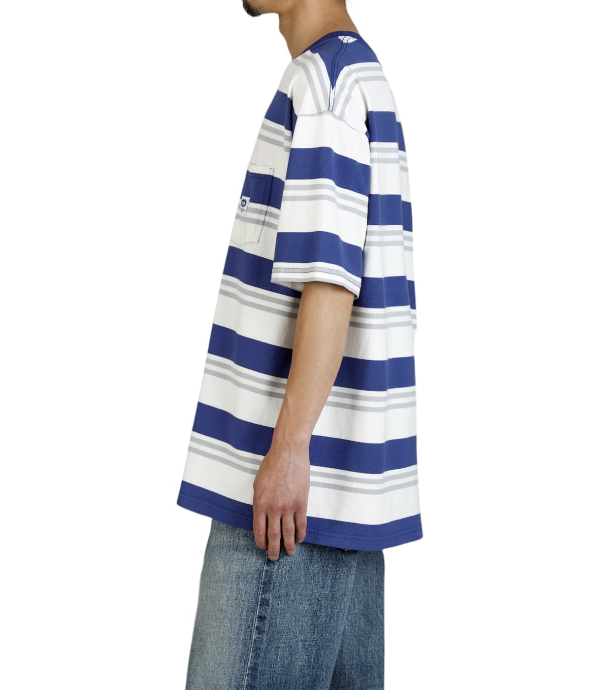 トップス CHALLENGER S/S HEAVYWEIGHT BORDER TEE XL CHALLENGER S/S HEAVYWEIGHT BORDER TEE (WHITE×NAVY) CLG-CS