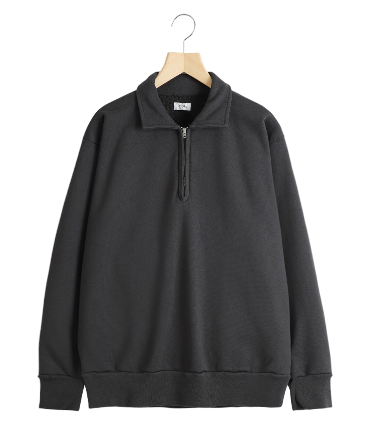 CIOTA ハーフジップスウェットシャツ ライトグレー サイズ4 CIOTA ハーフ ジップ スウェット シャツ , Light Gray – Navyblue